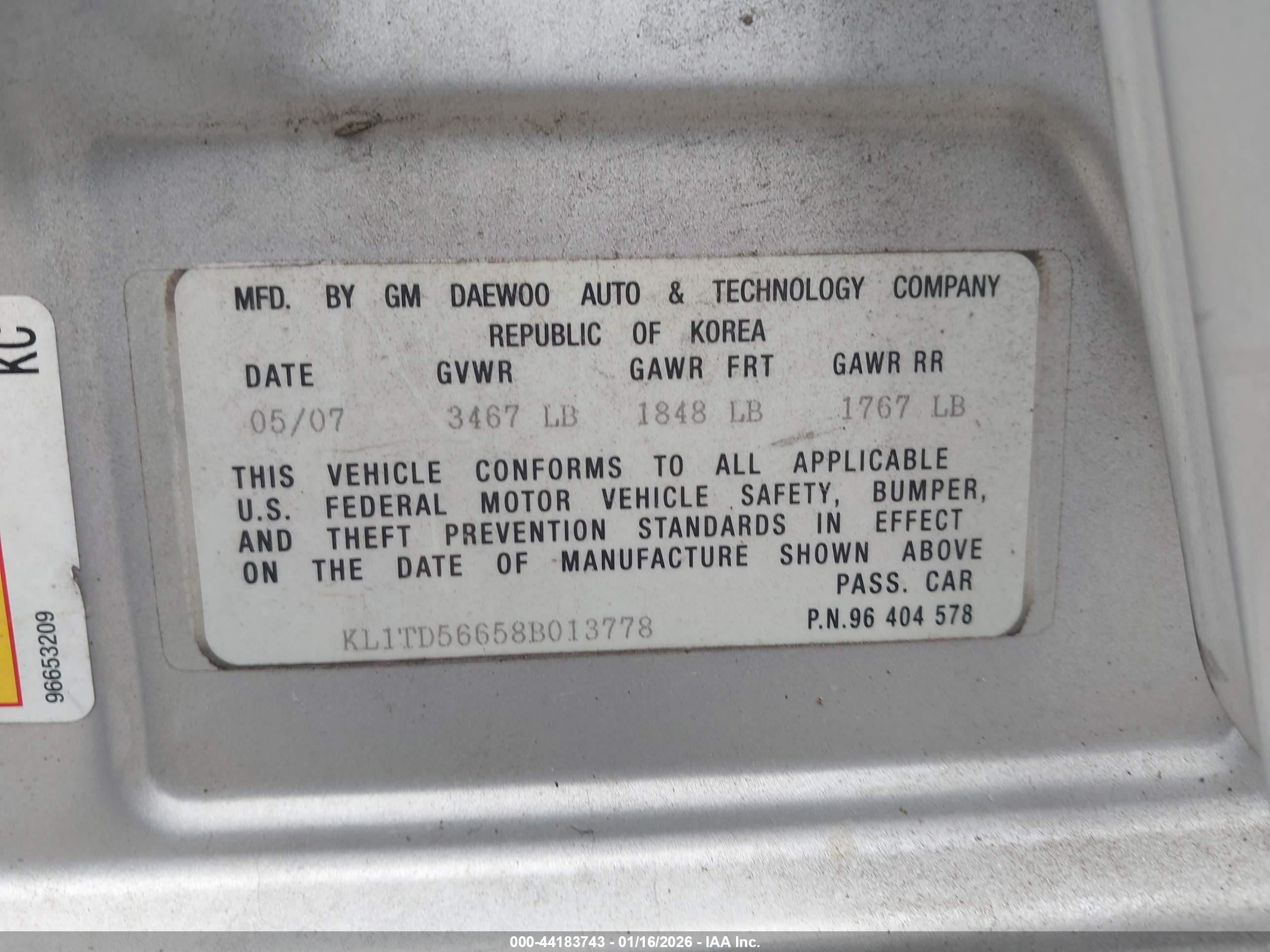CHEVROLET AVEO image 9
