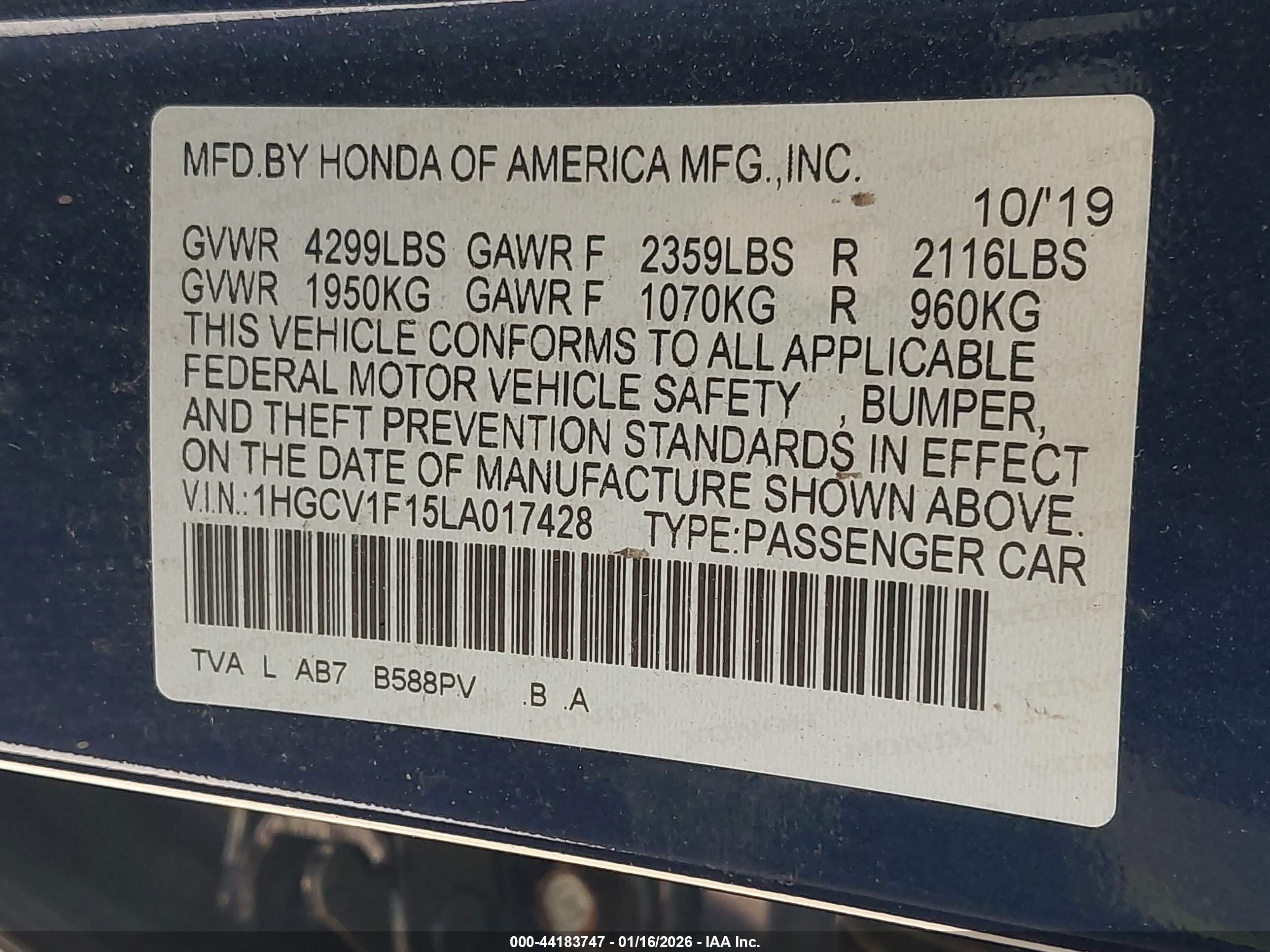 HONDA ACCORD image 9