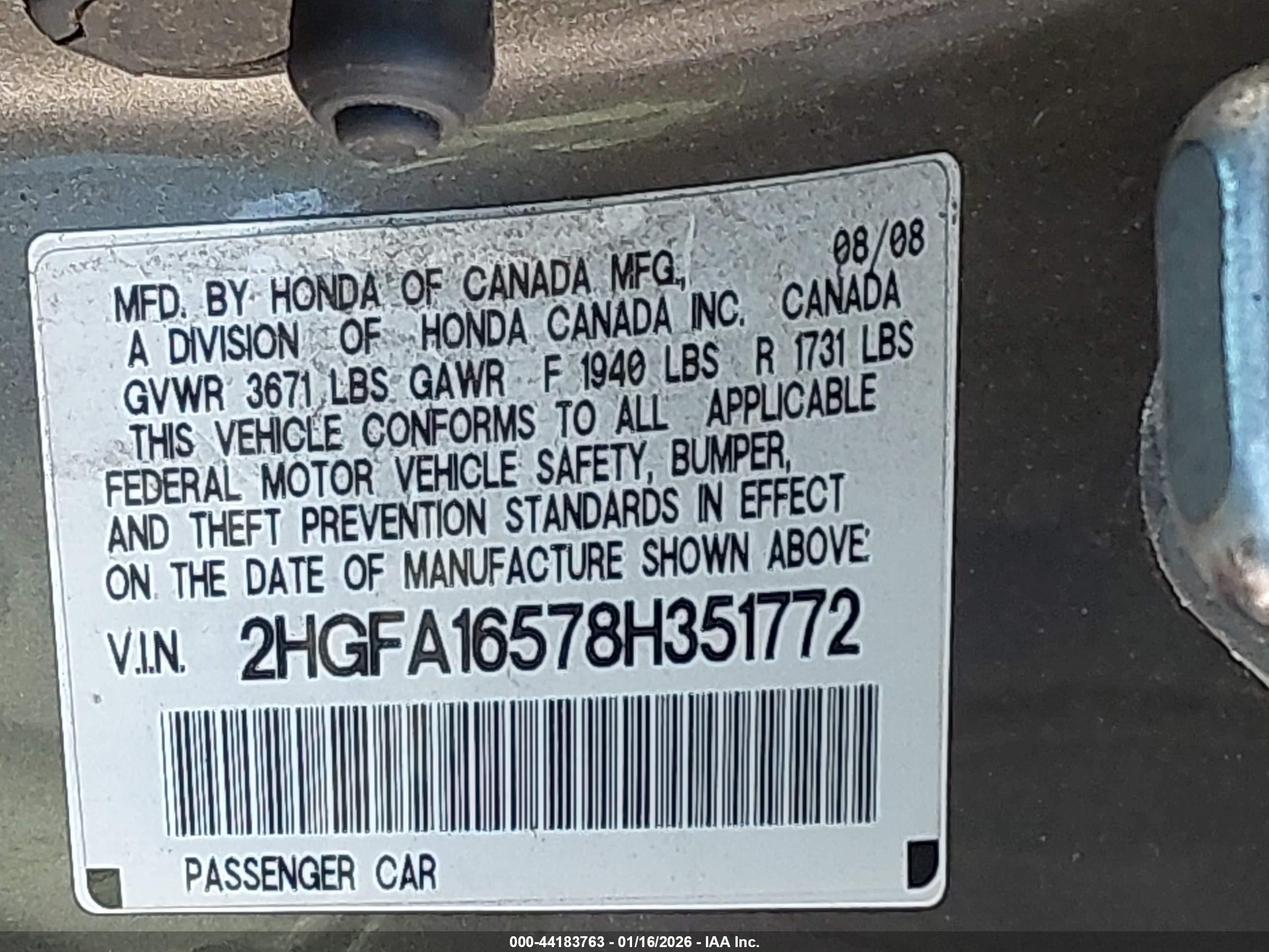 HONDA CIVIC image 9