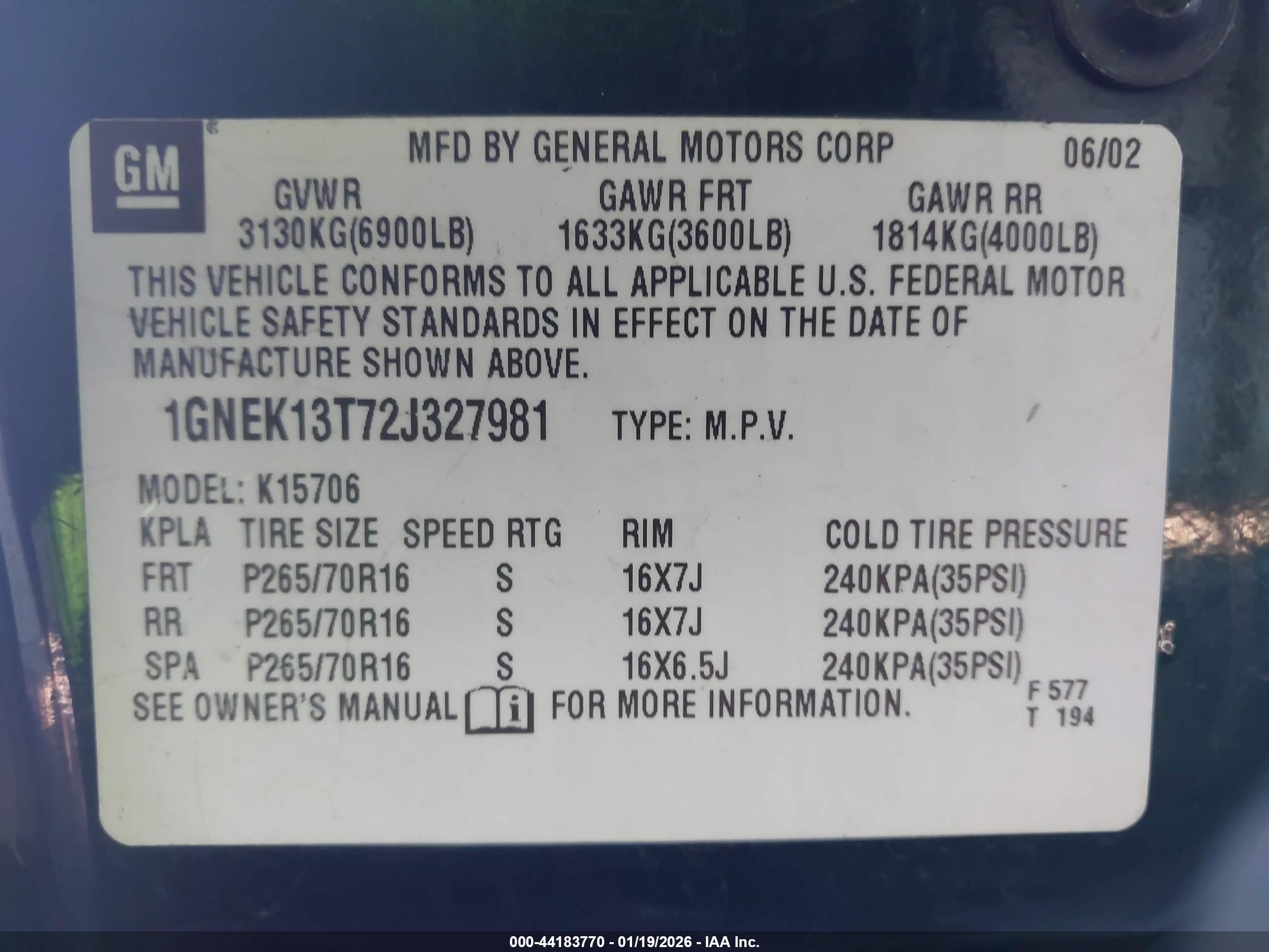 CHEVROLET TAHOE image 9