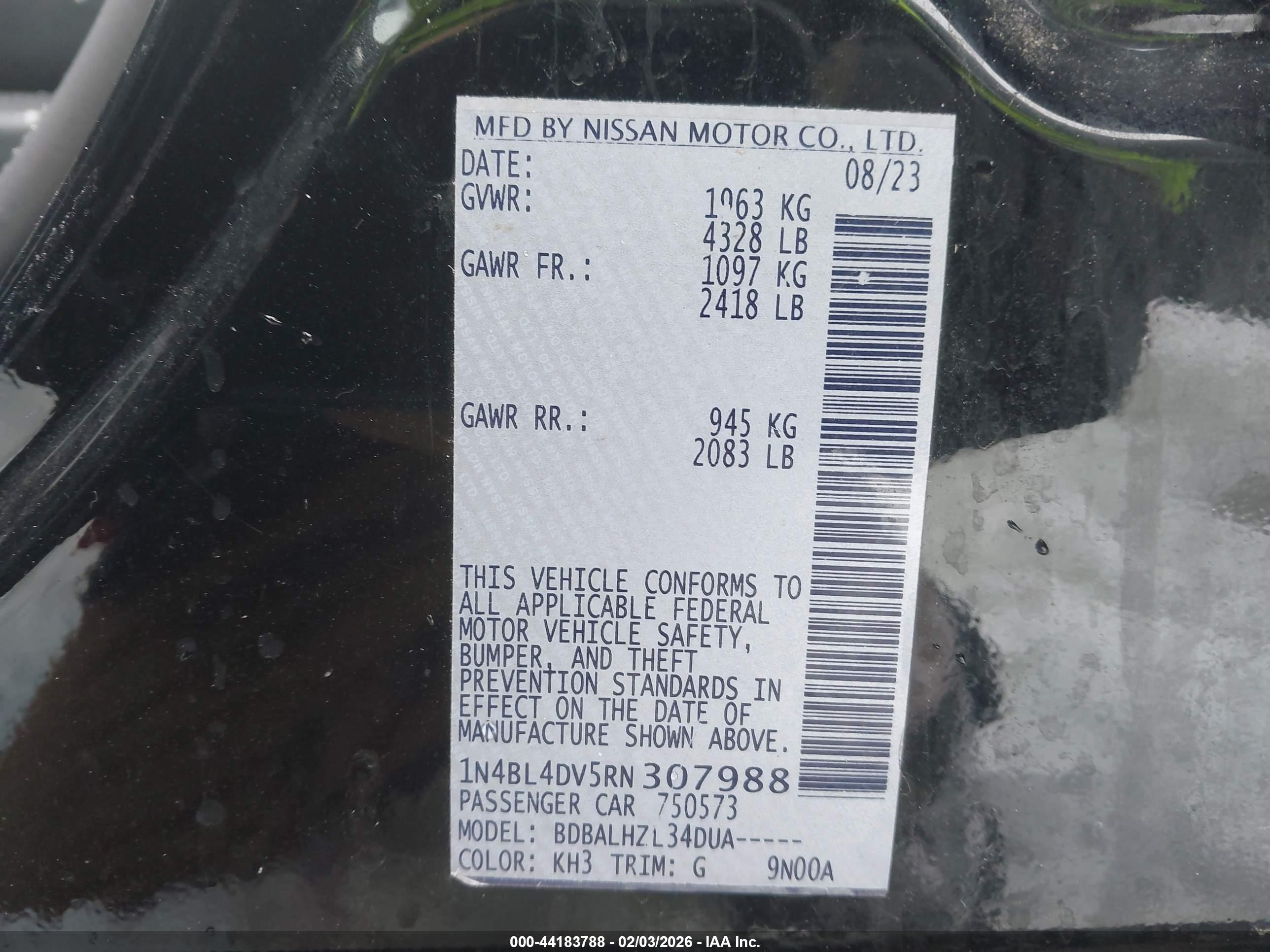 NISSAN ALTIMA image 9