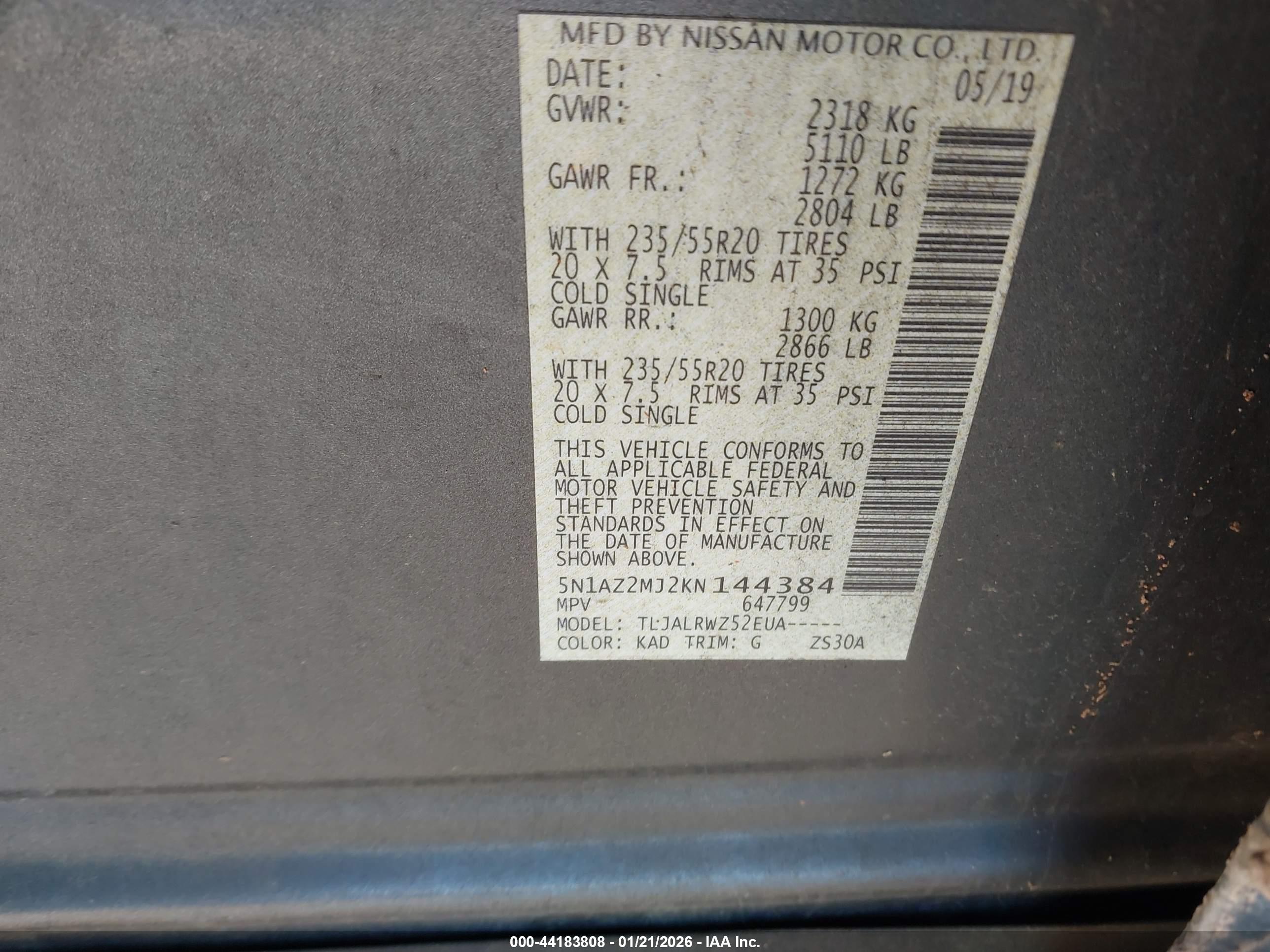 NISSAN MURANO image 9