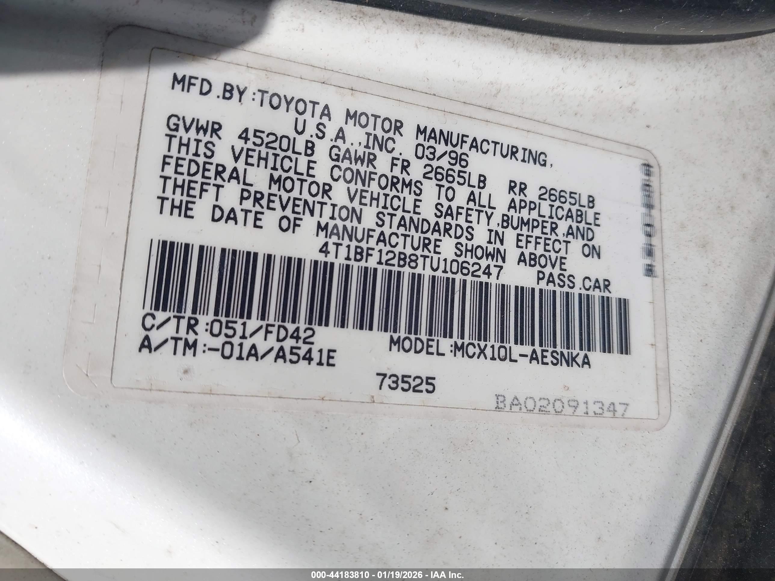 TOYOTA AVALON image 9