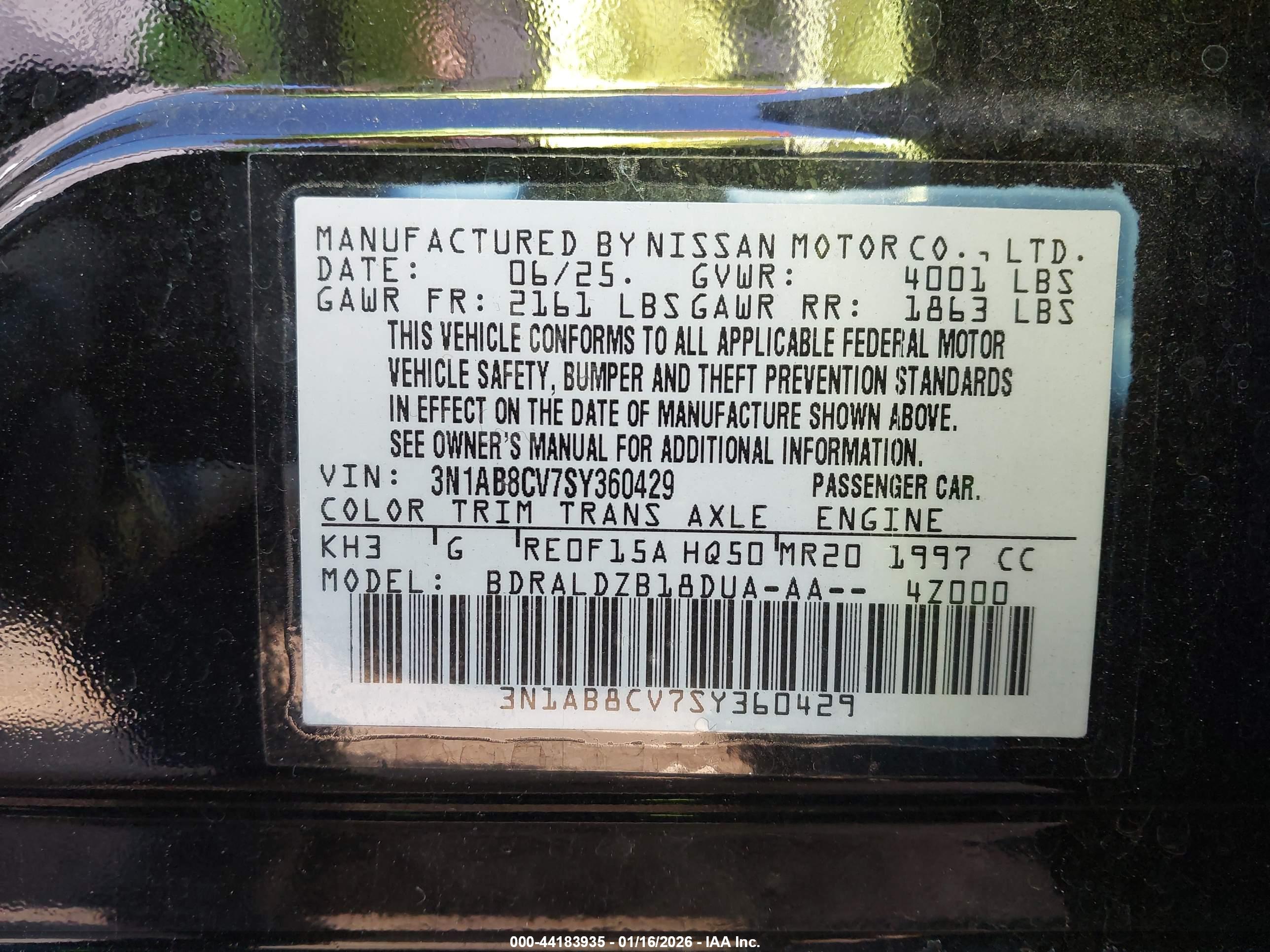 NISSAN SENTRA image 9