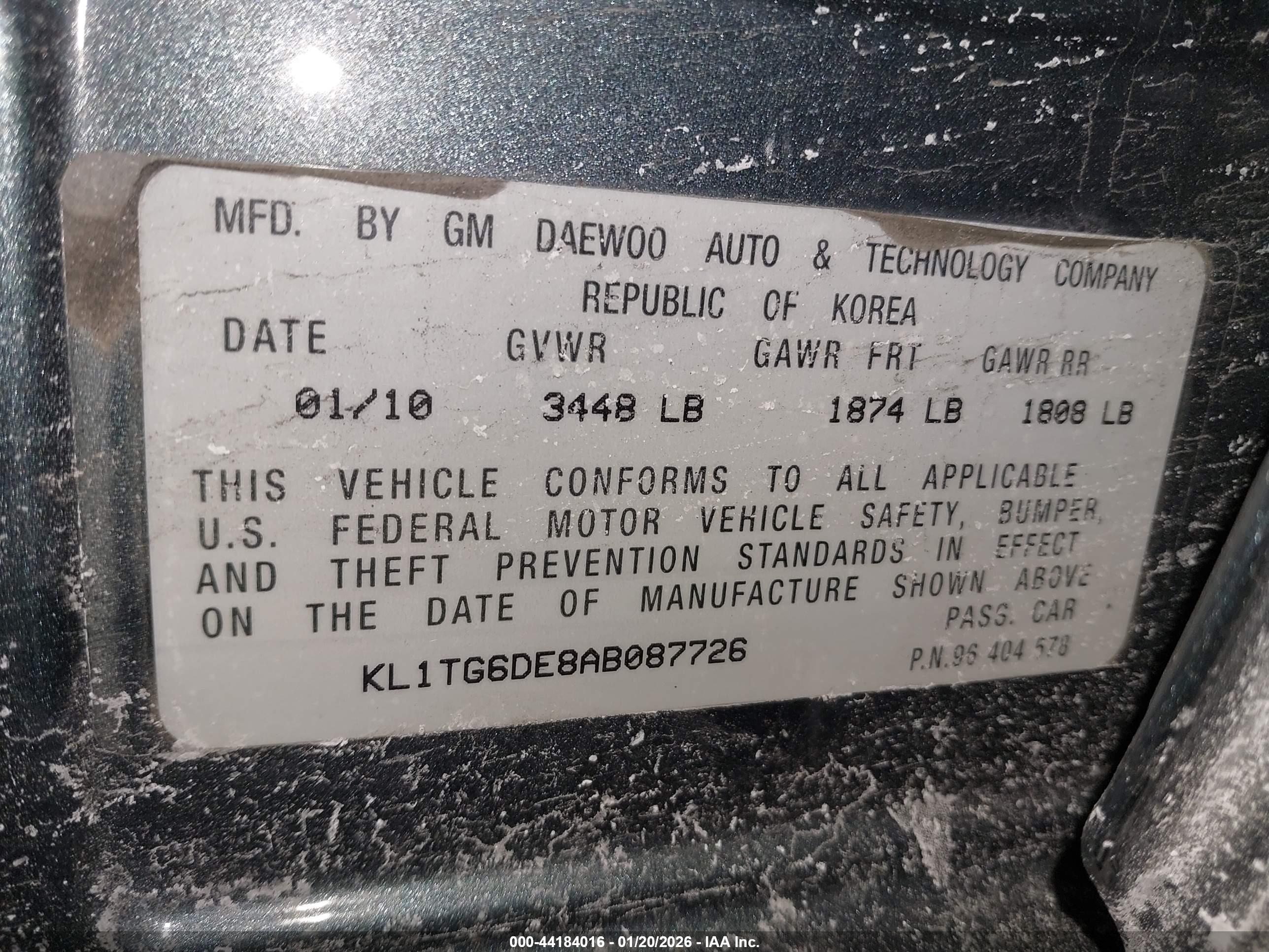 CHEVROLET AVEO image 9