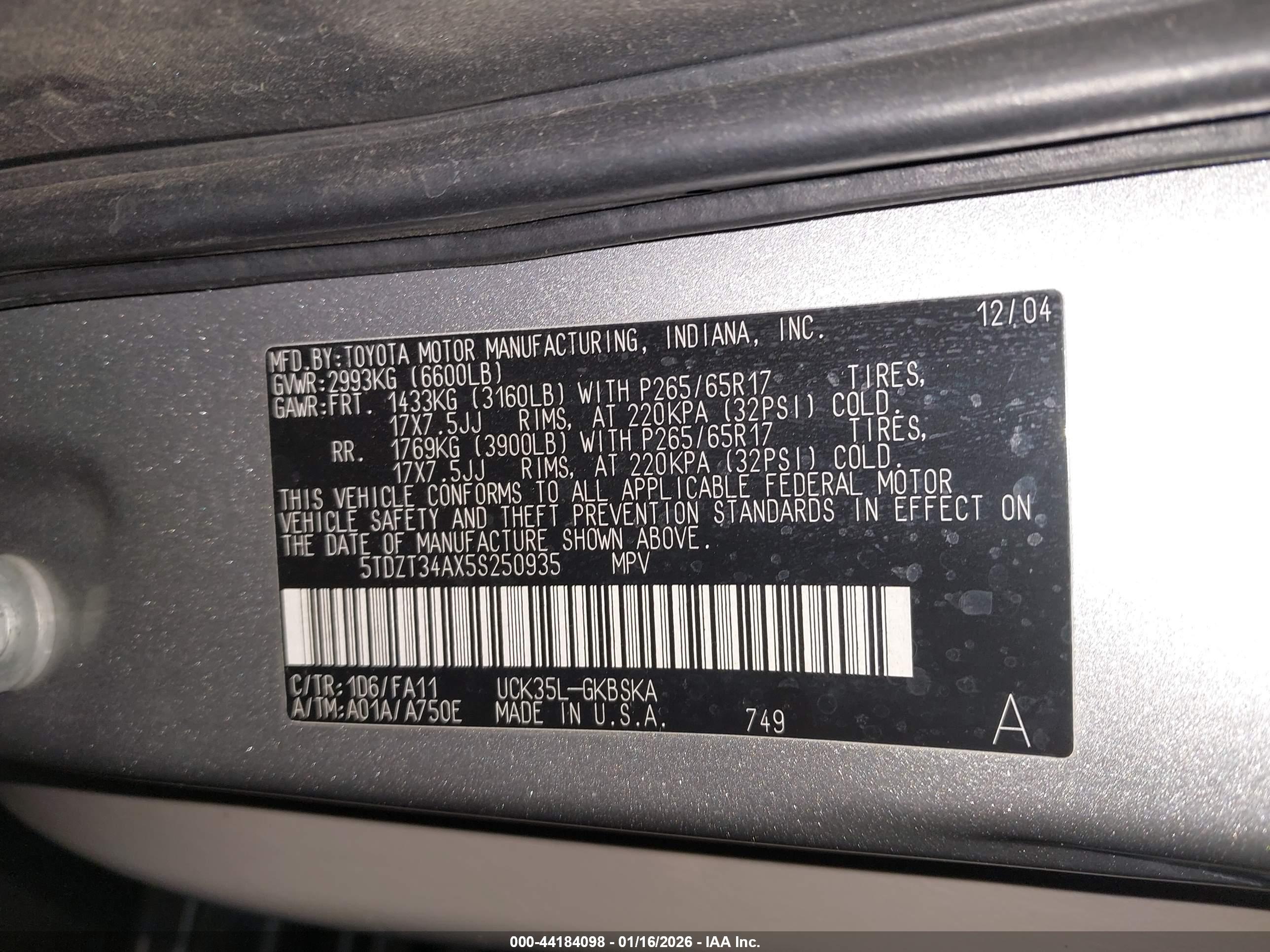 TOYOTA SEQUOIA image 9