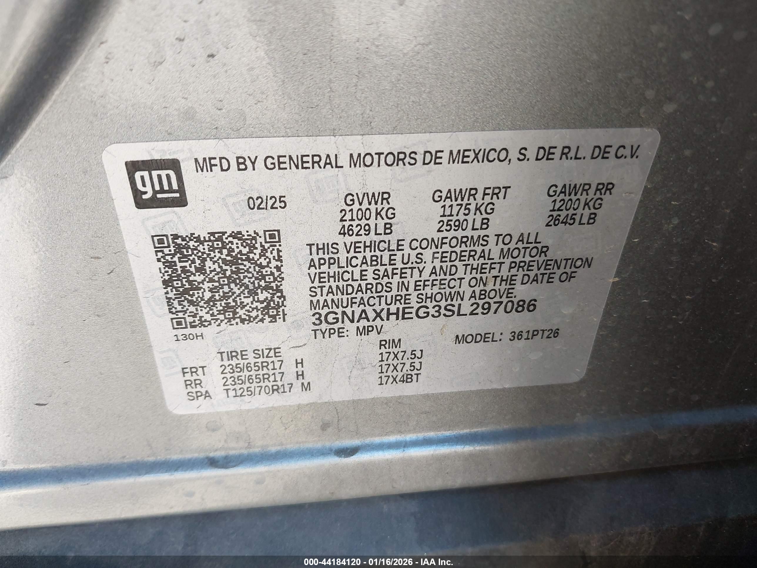 CHEVROLET EQUINOX image 9