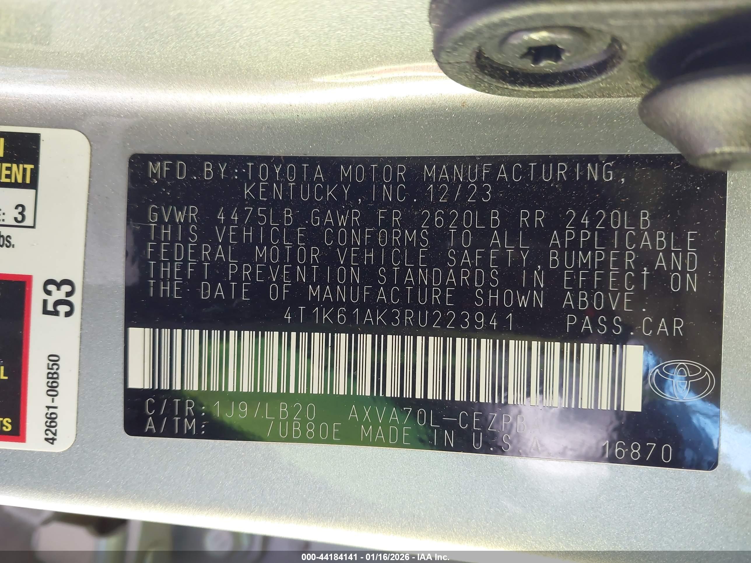TOYOTA CAMRY image 9