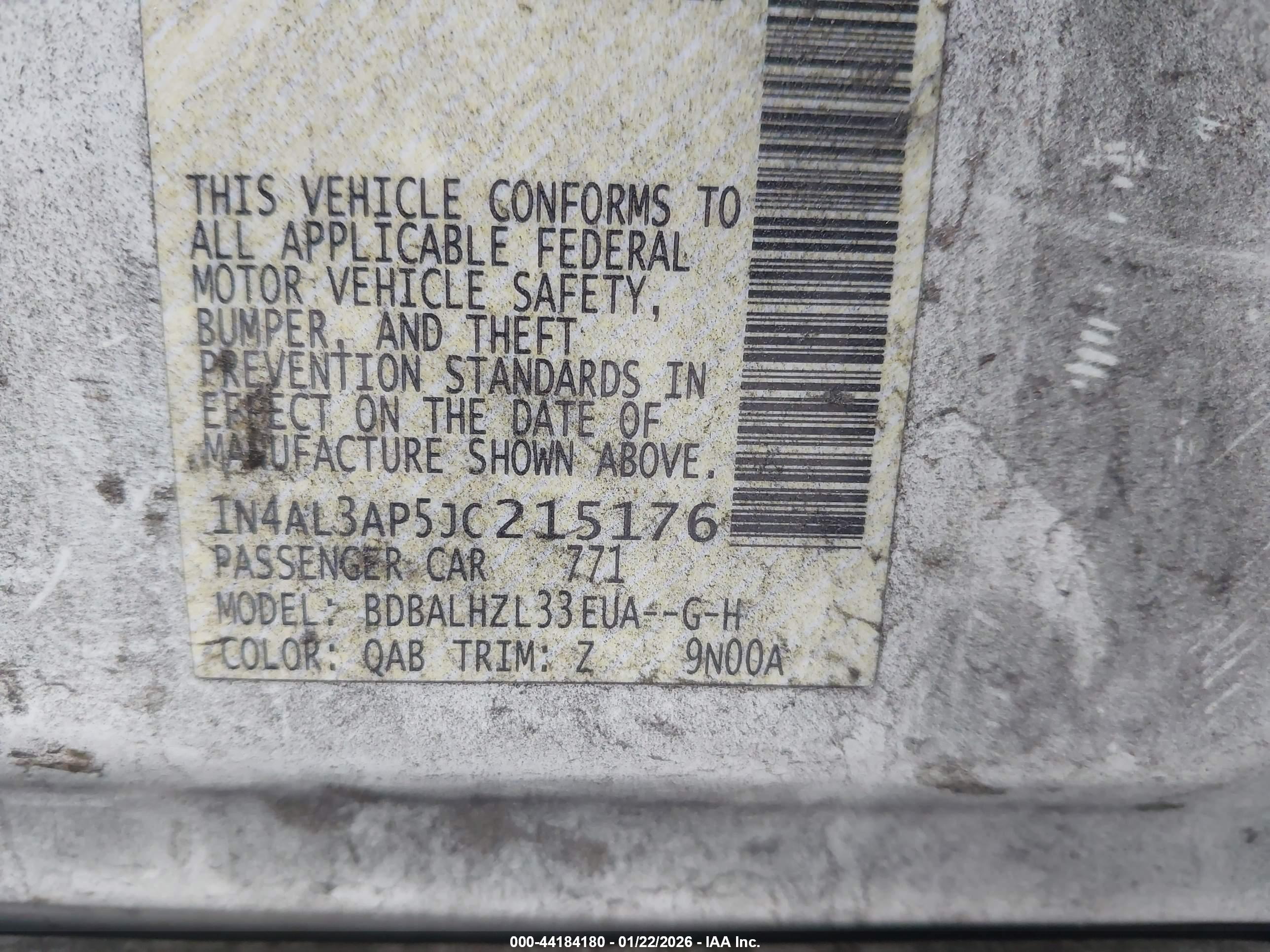 NISSAN ALTIMA image 9