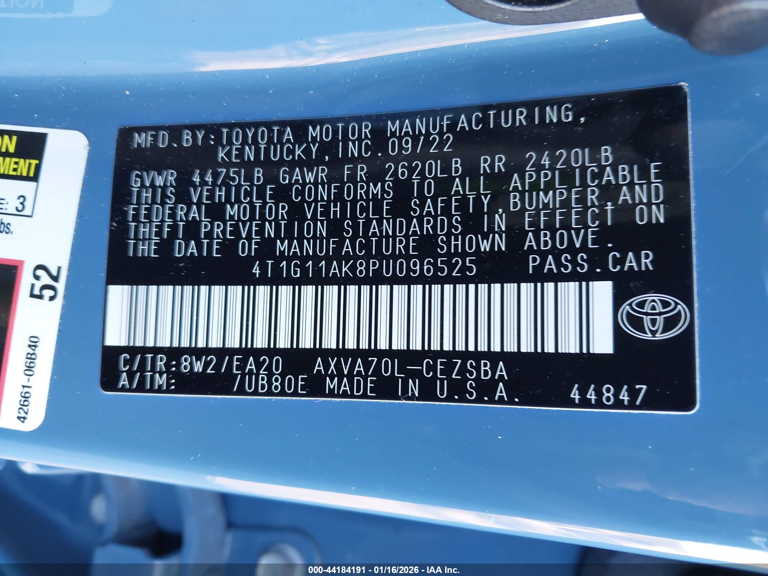 TOYOTA CAMRY image 9