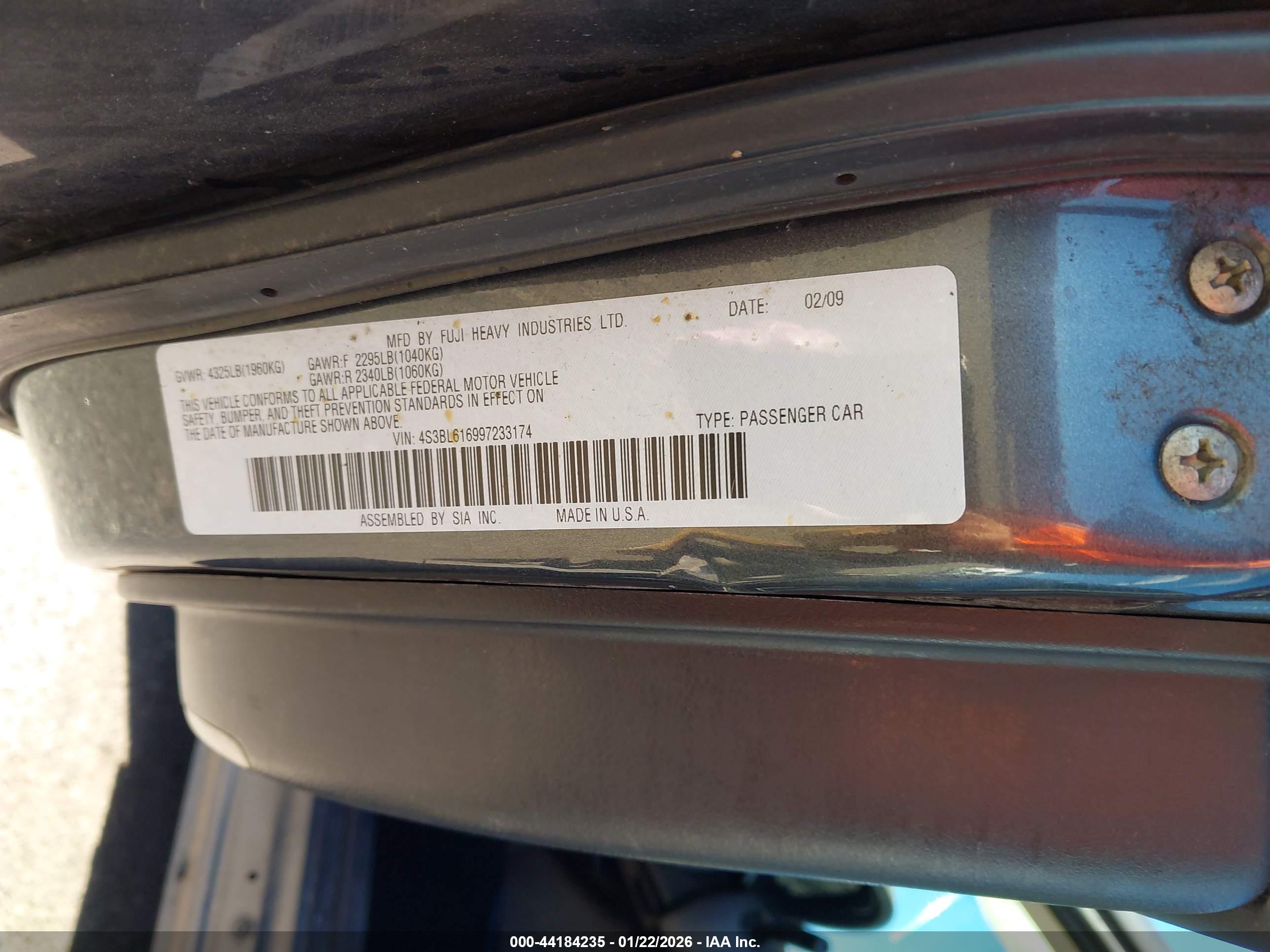 SUBARU LEGACY image 9