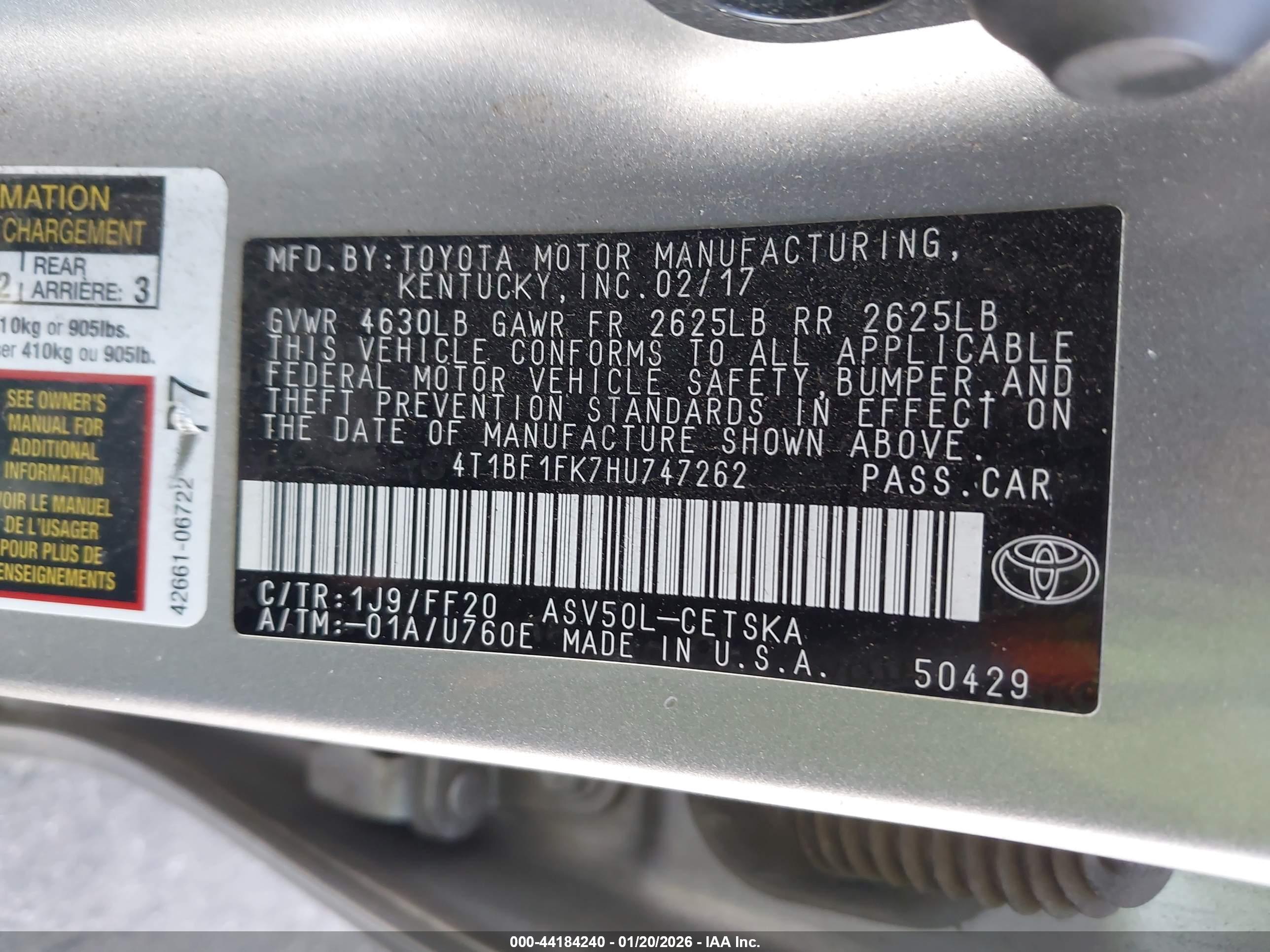 TOYOTA CAMRY image 9
