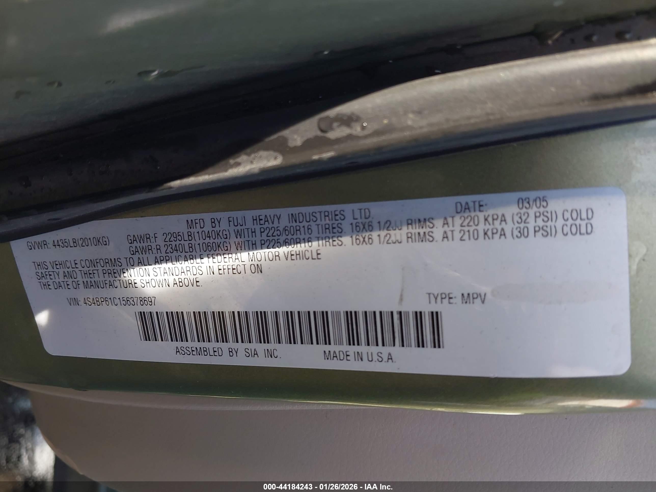 SUBARU OUTBACK image 9