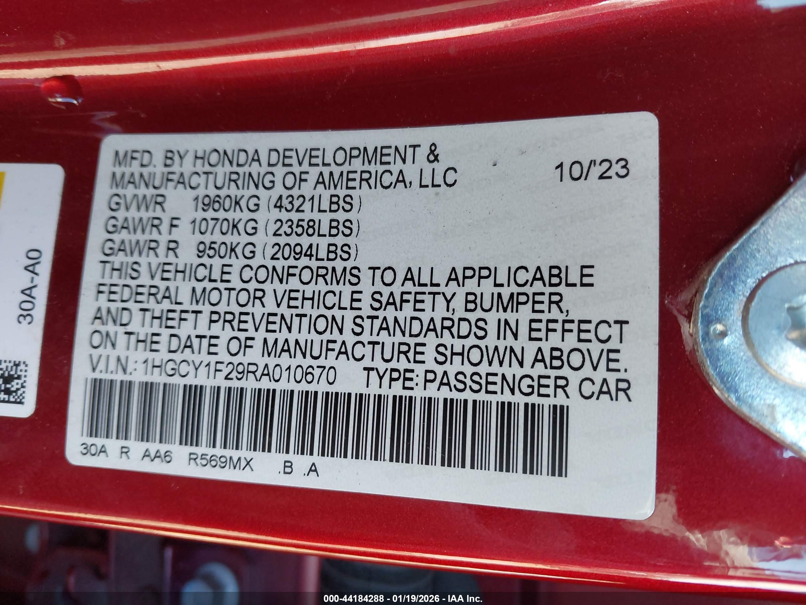 HONDA ACCORD image 9