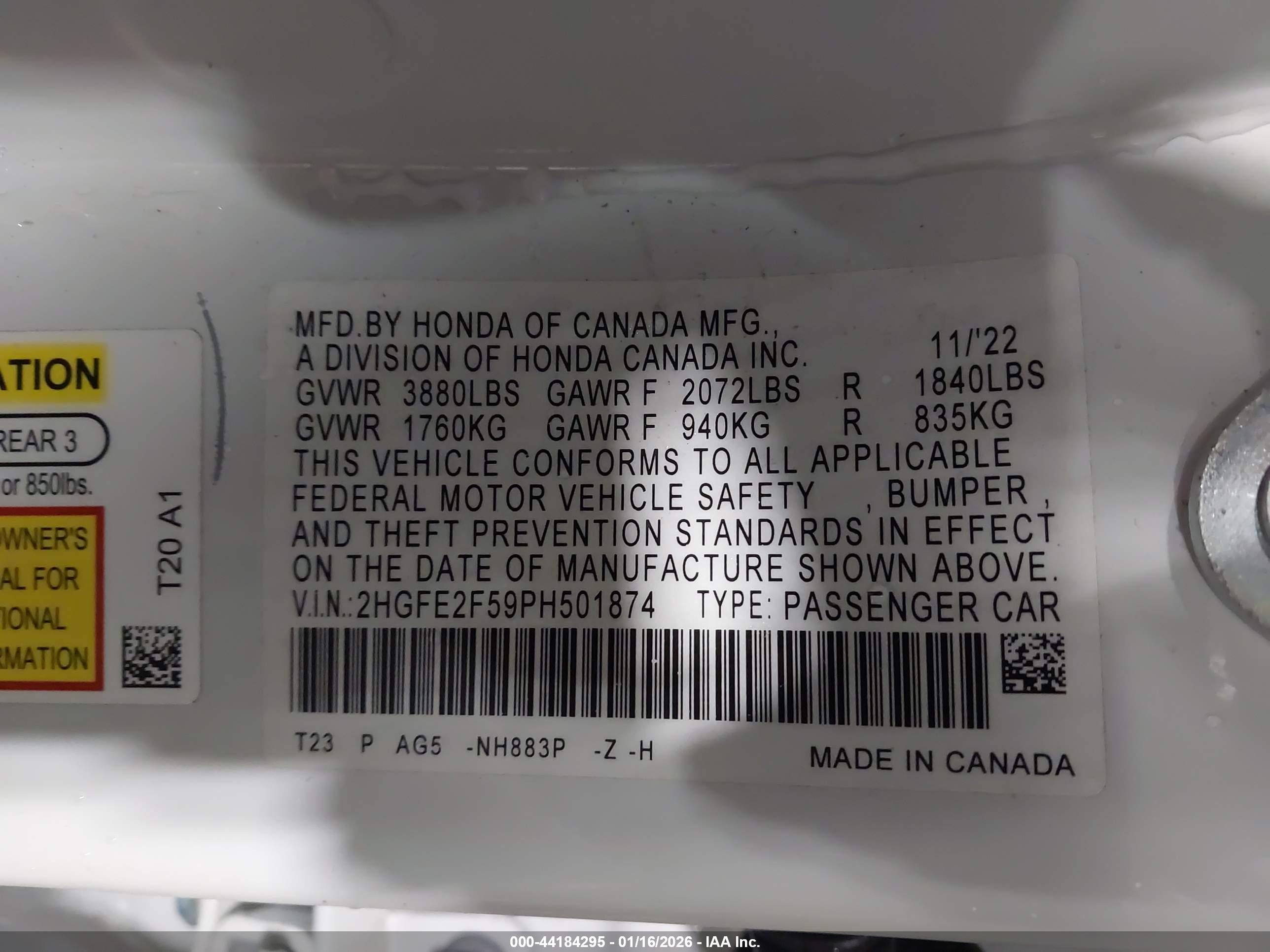 HONDA CIVIC image 9