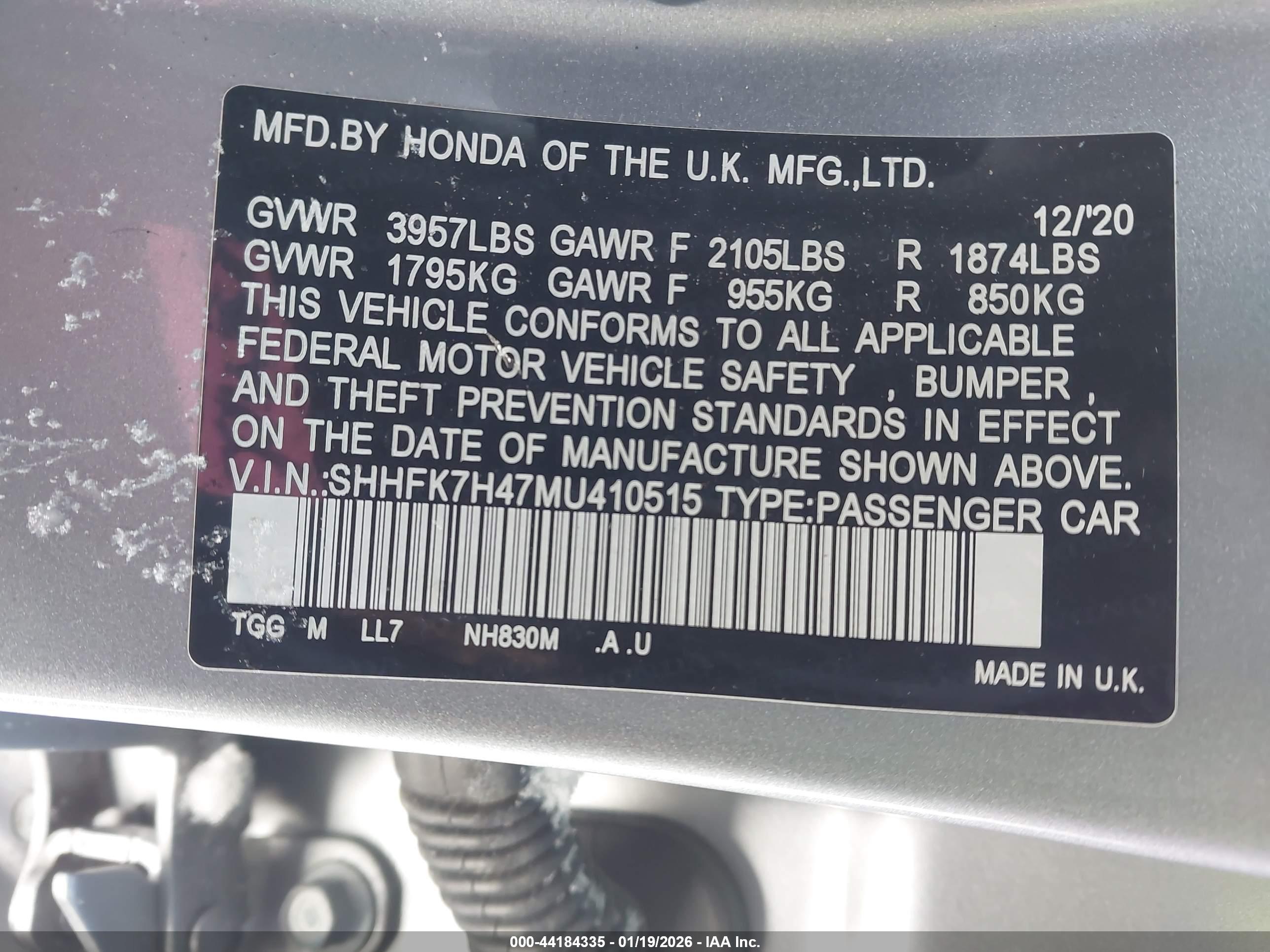 HONDA CIVIC image 9