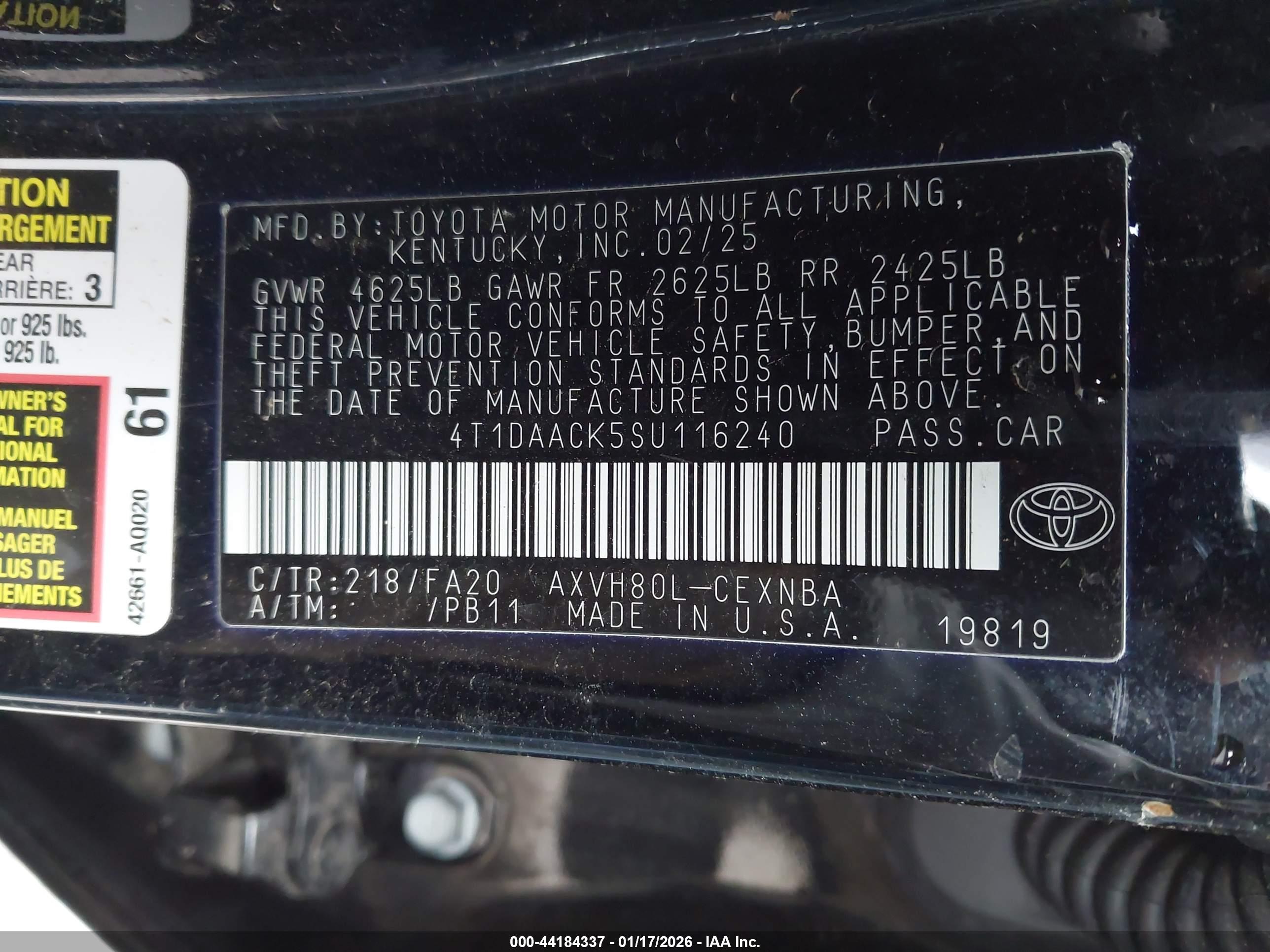 TOYOTA CAMRY image 9