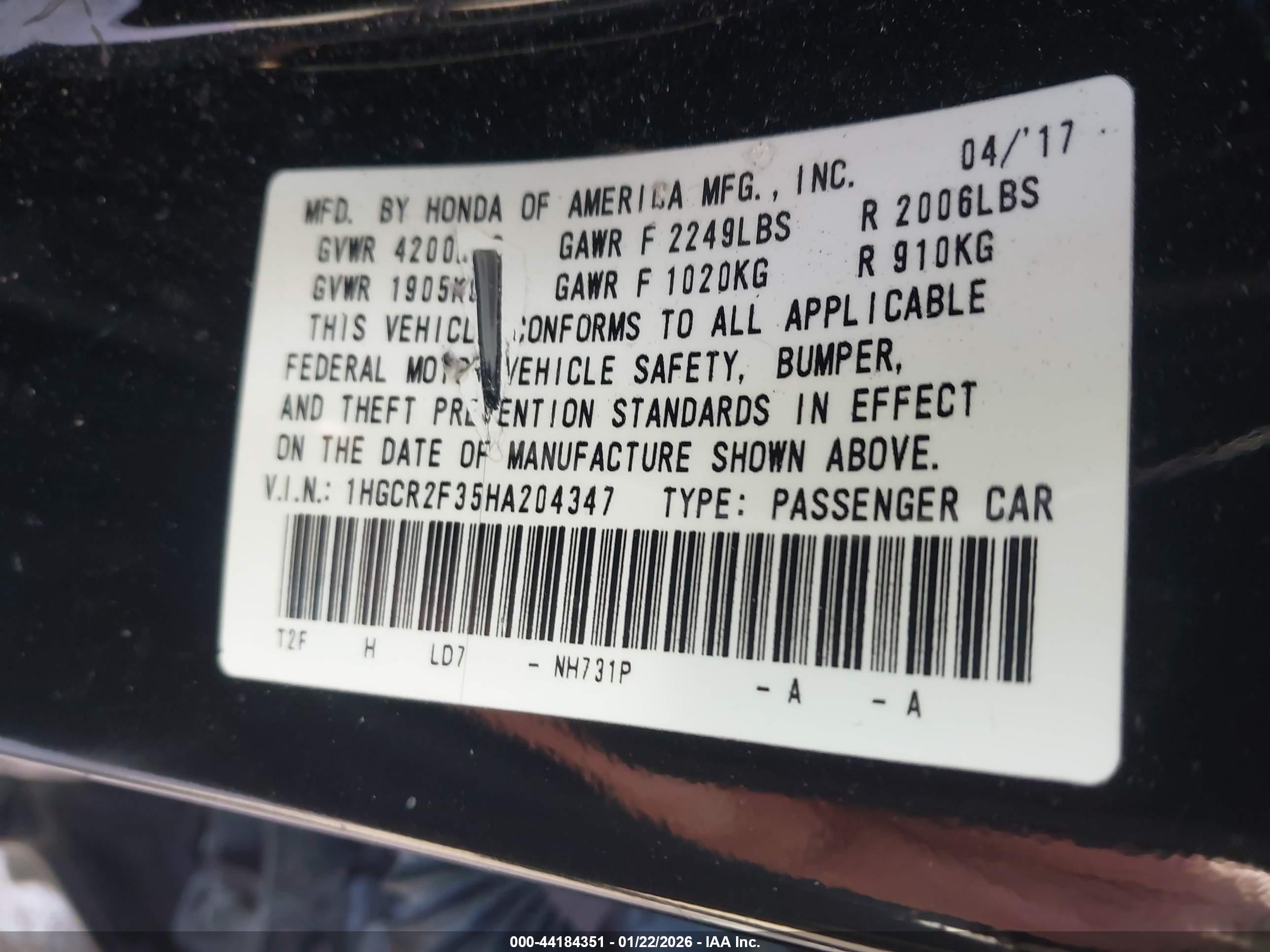 HONDA ACCORD image 9