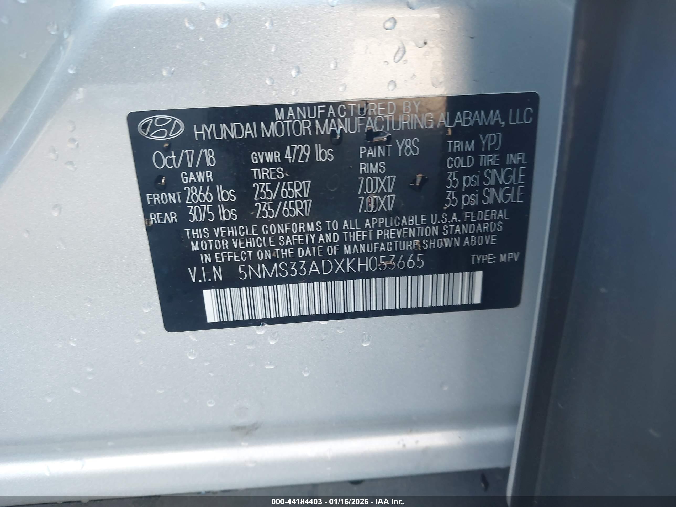 HYUNDAI SANTA image 9
