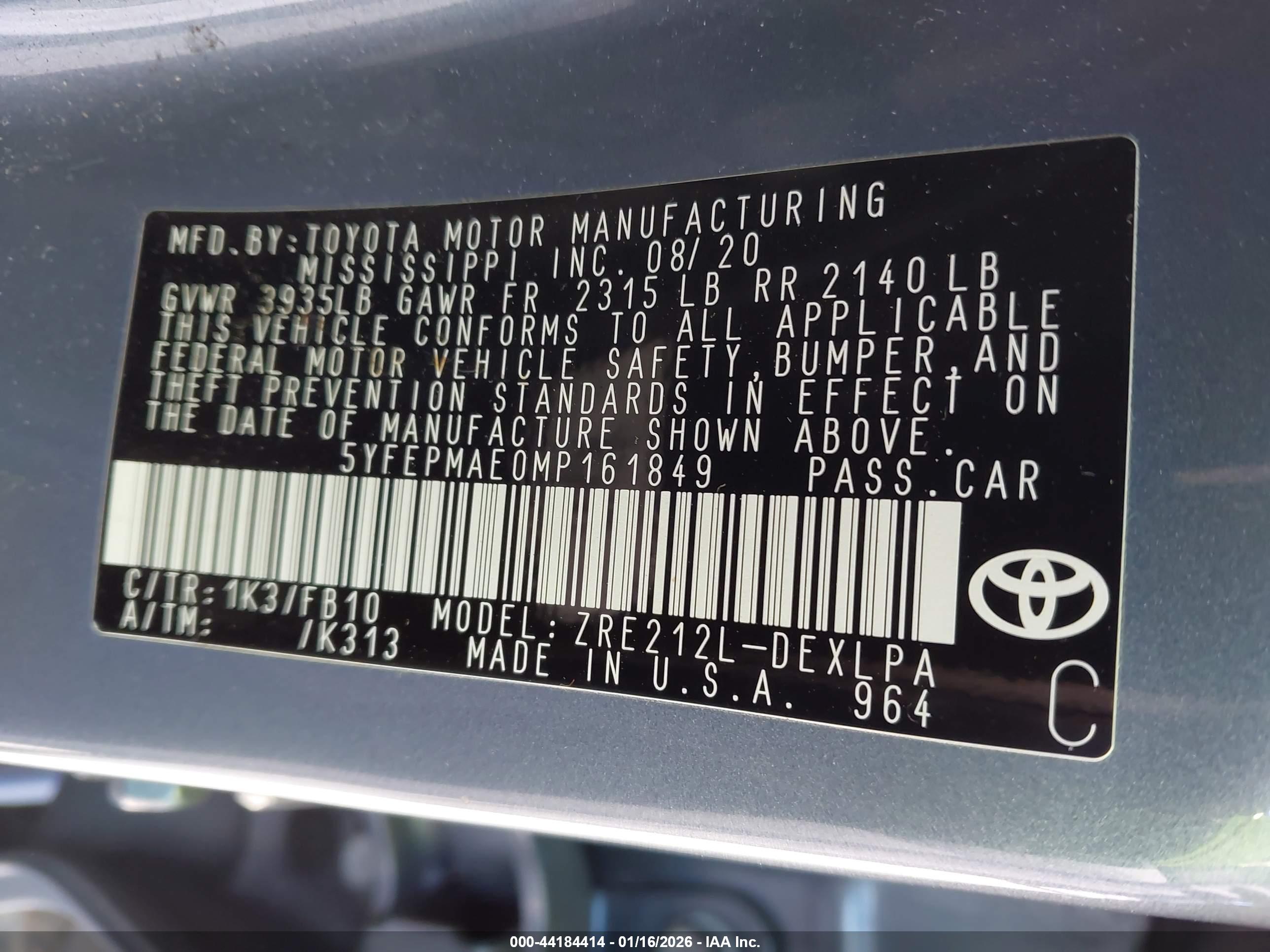 TOYOTA COROLLA image 9