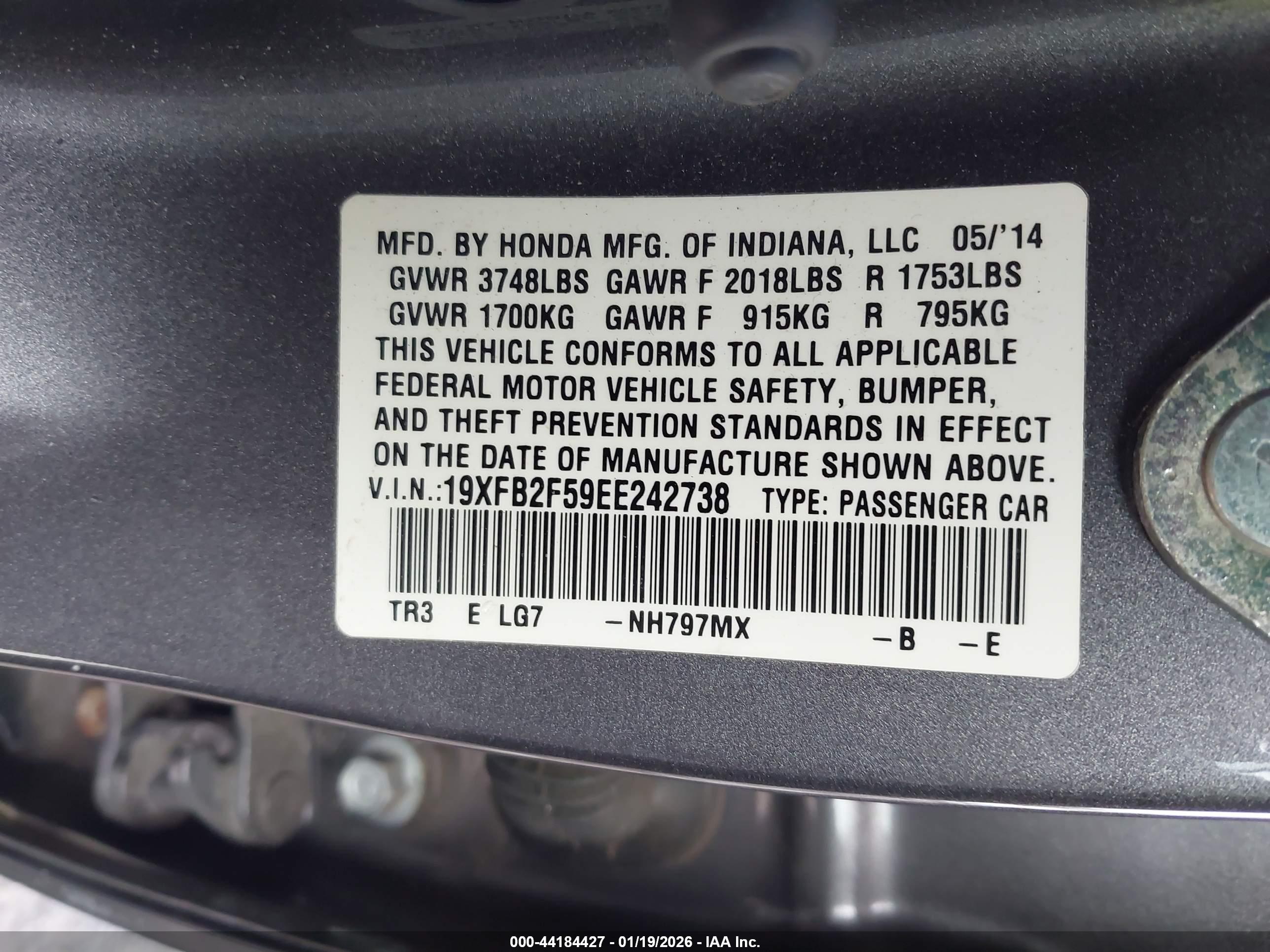 HONDA CIVIC image 9