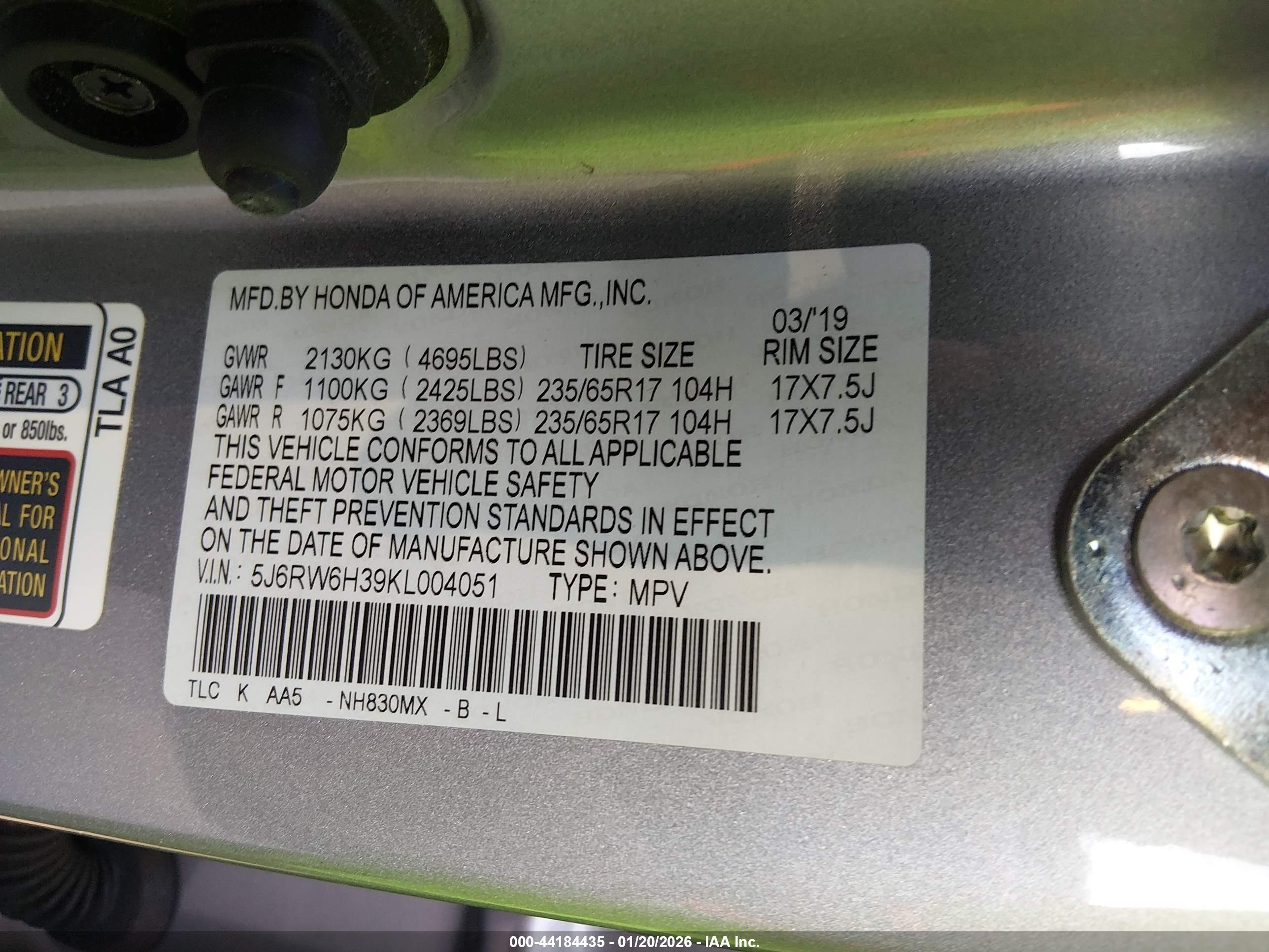 HONDA CR-V image 9