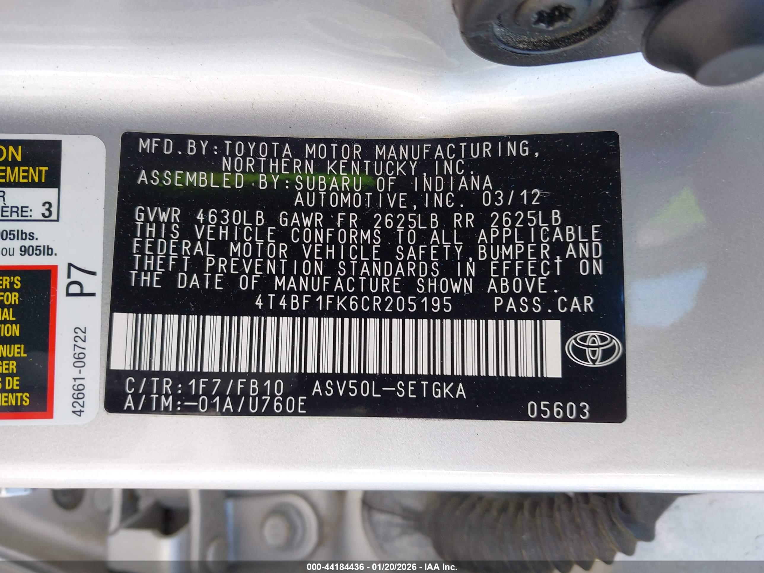 TOYOTA CAMRY image 9