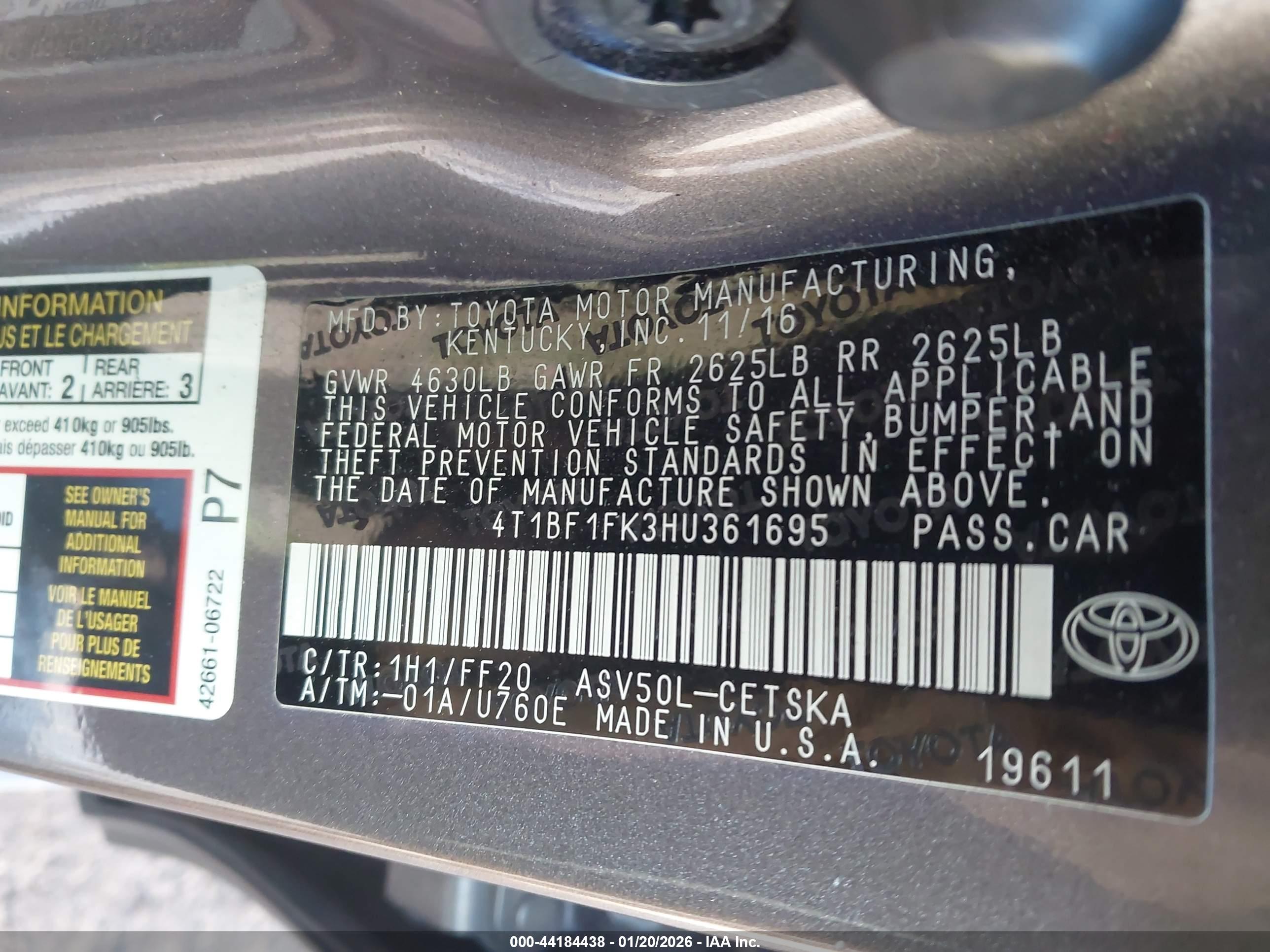 TOYOTA CAMRY image 9