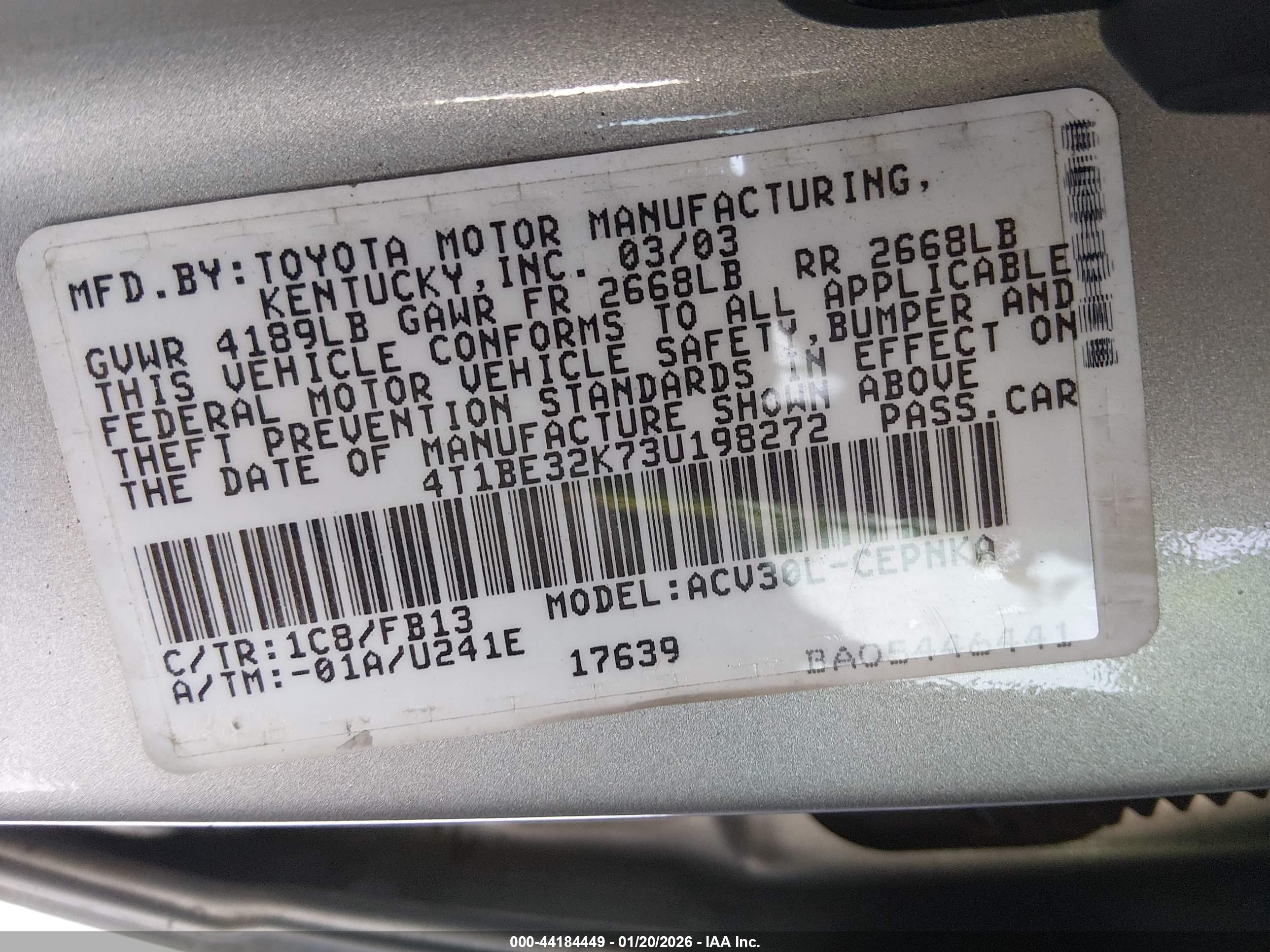 TOYOTA CAMRY image 9