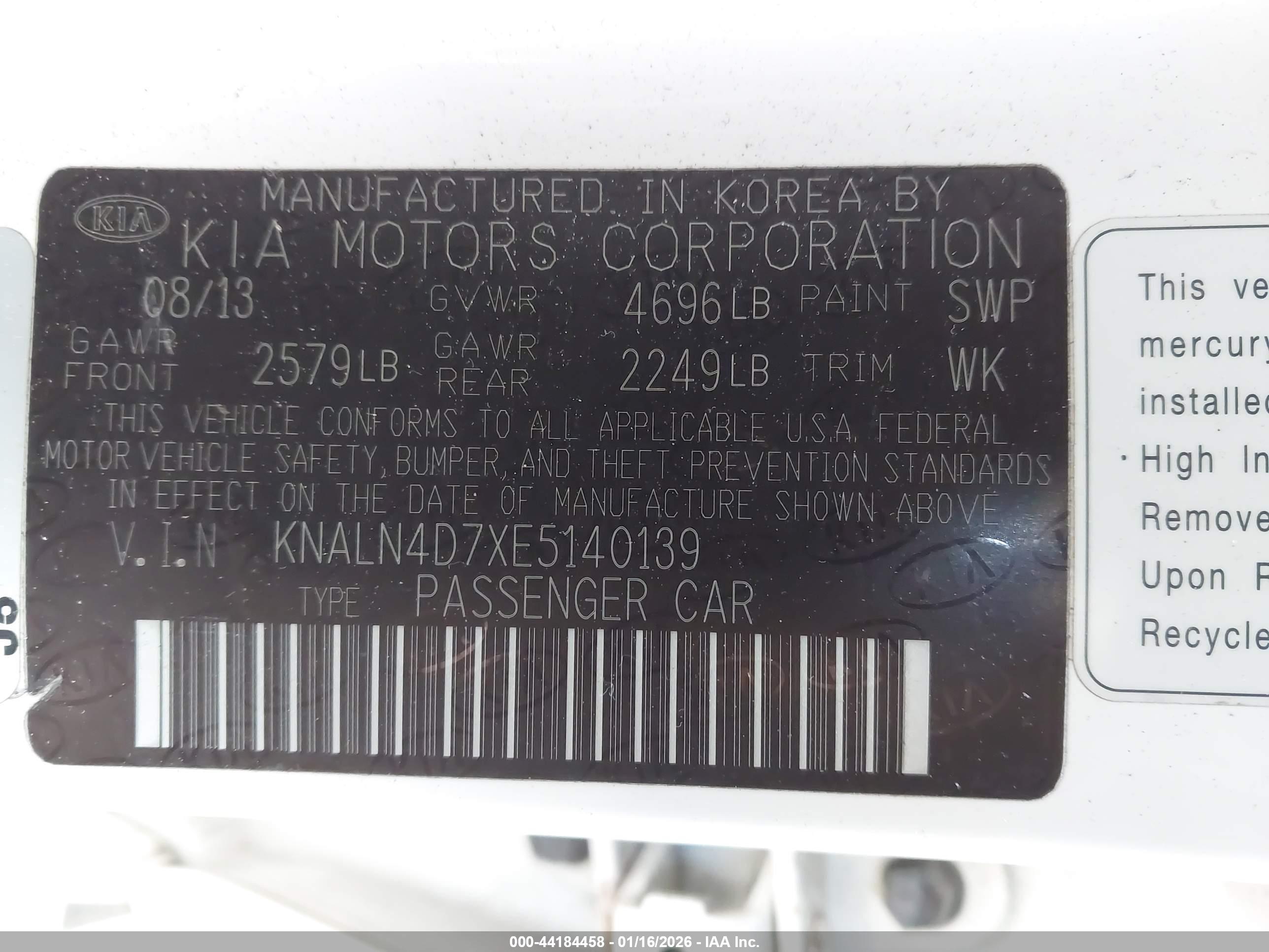 KIA CADENZA image 9