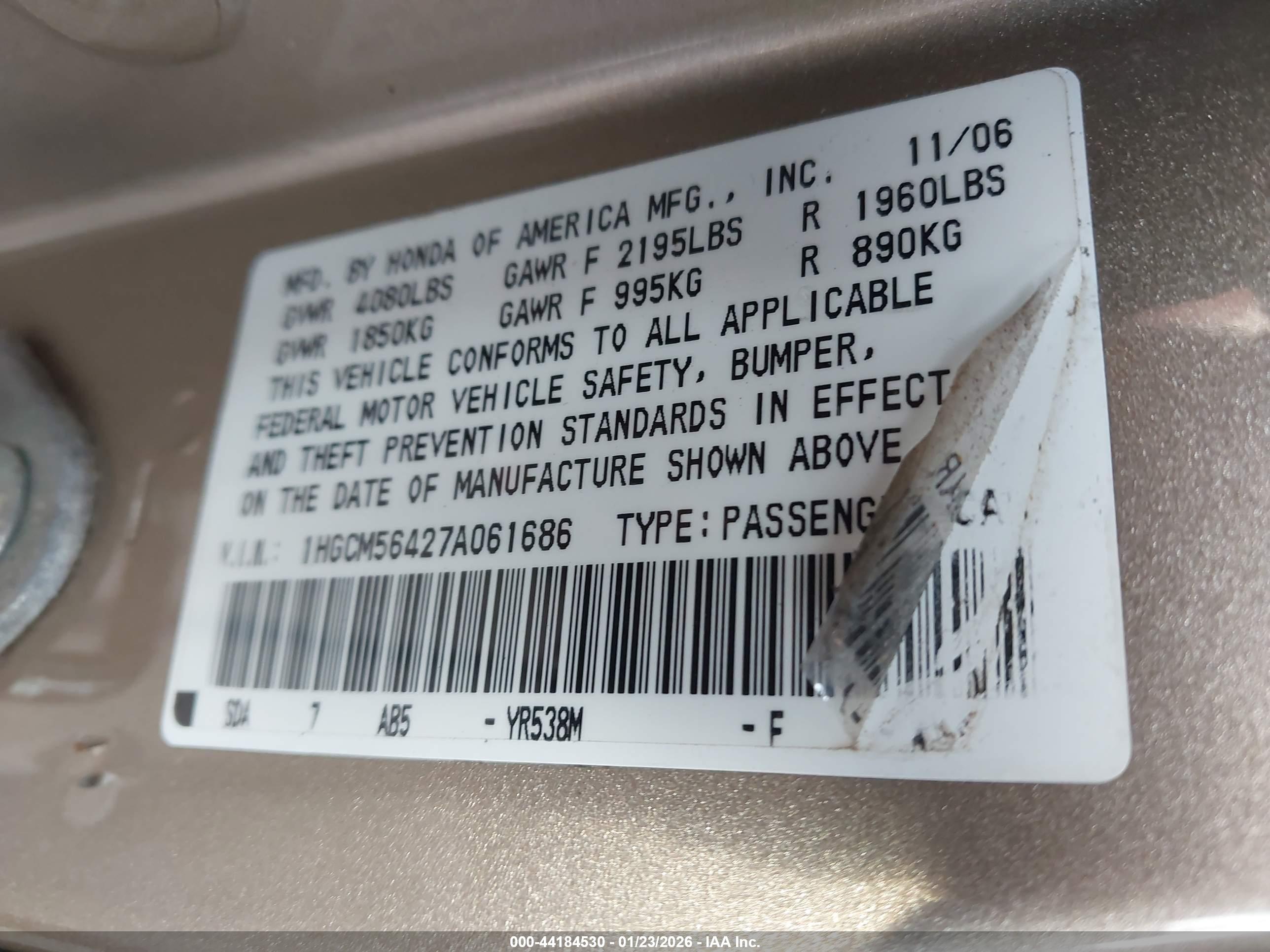 HONDA ACCORD image 9