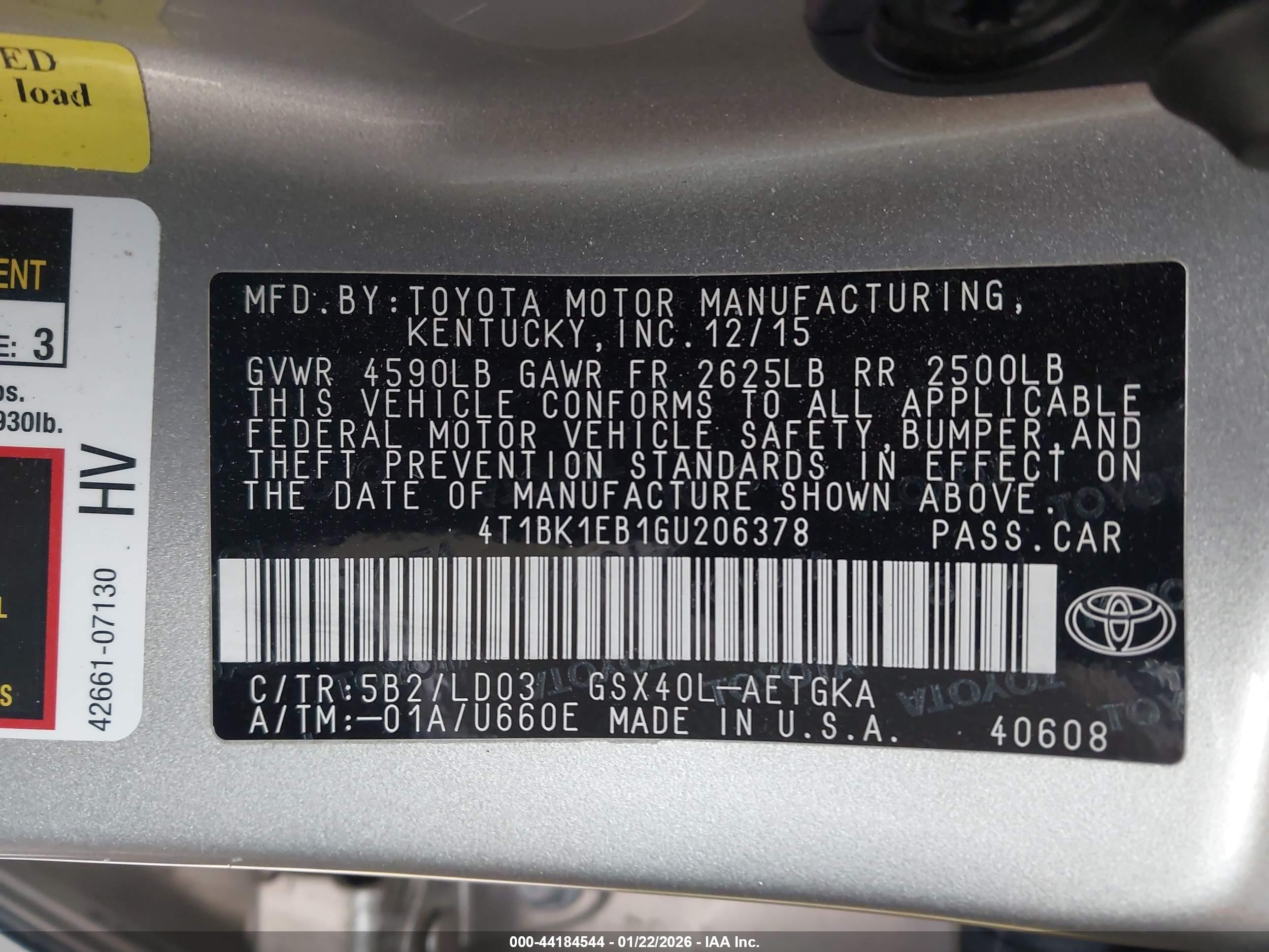 TOYOTA AVALON image 9