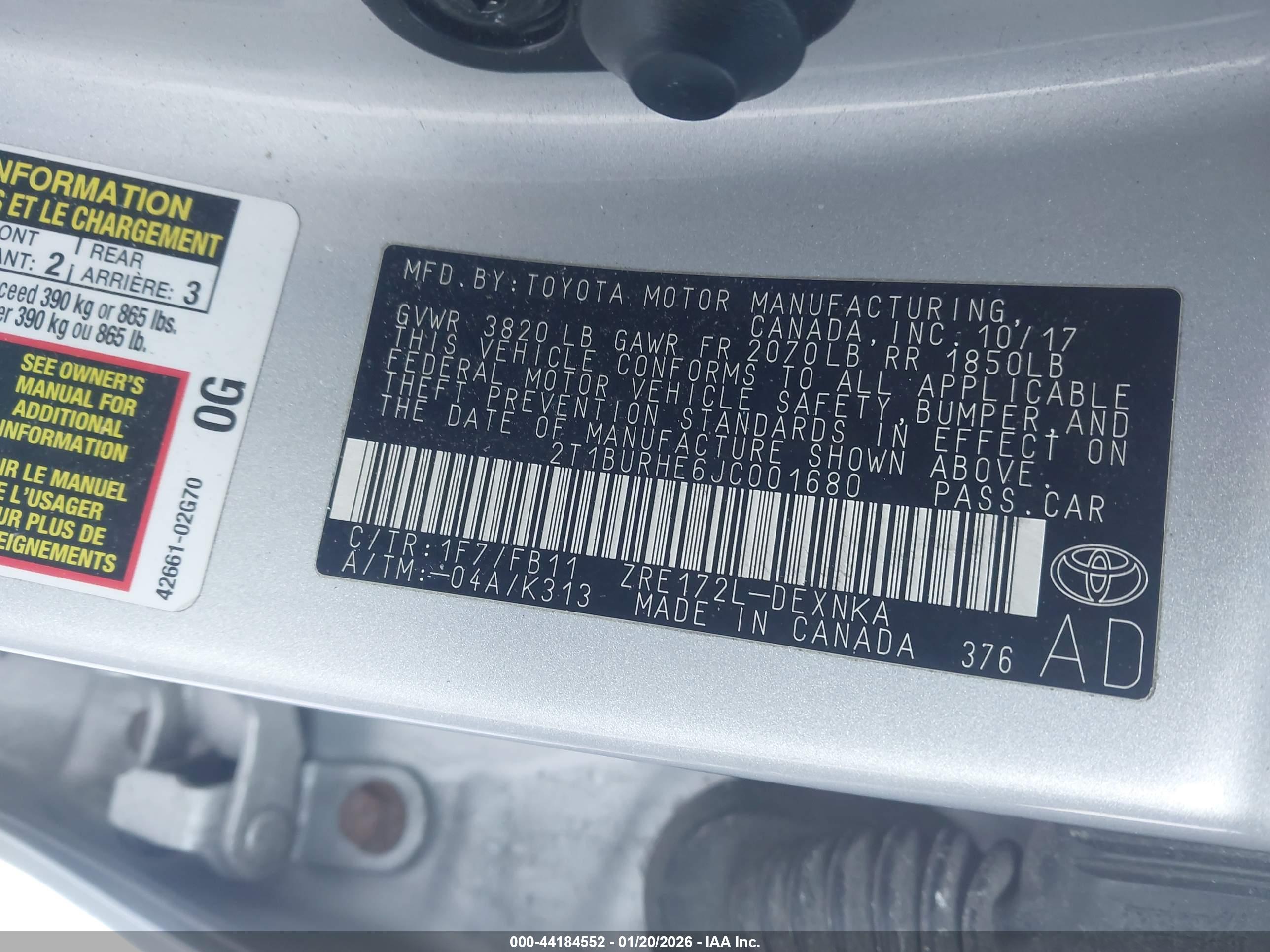 TOYOTA COROLLA image 9
