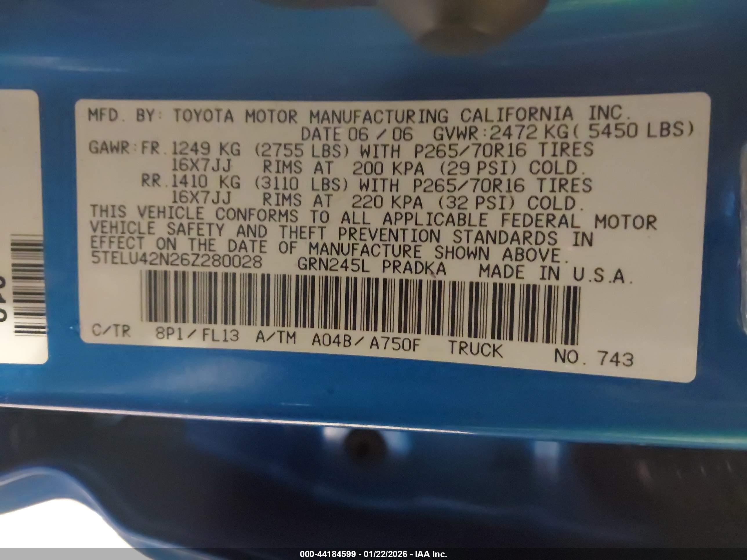 TOYOTA TACOMA image 9