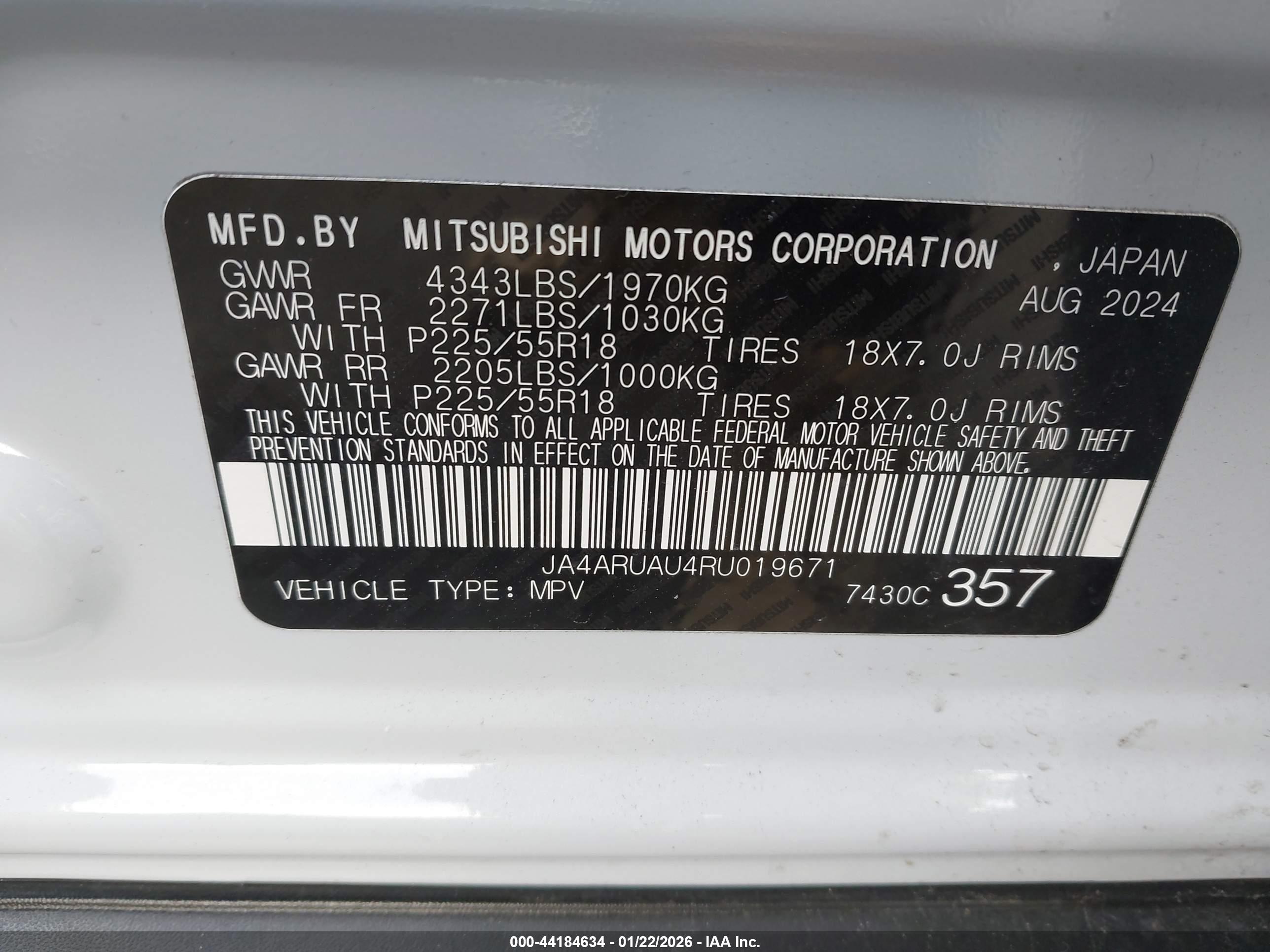 MITSUBISHI OUTLANDER image 9