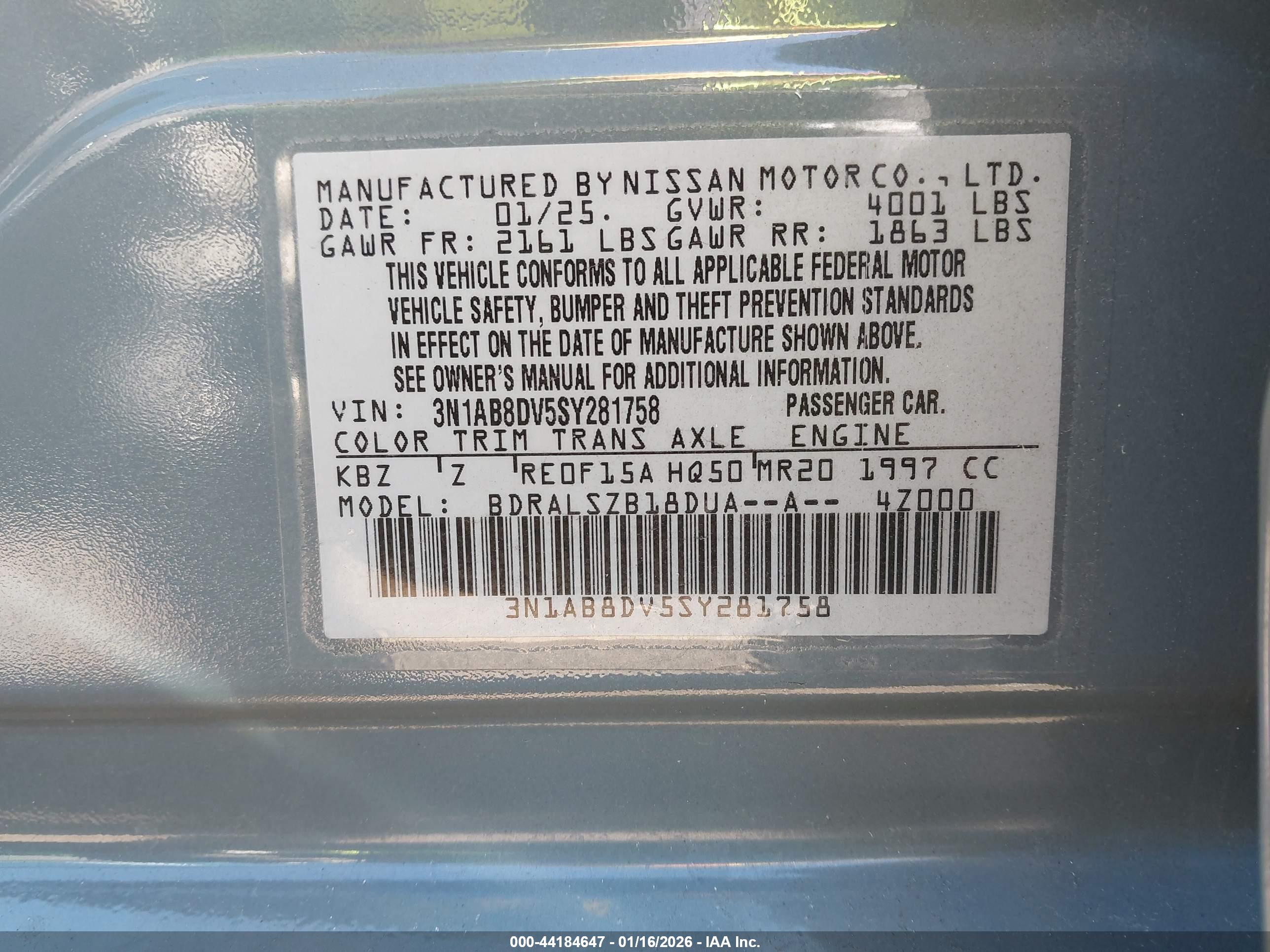 NISSAN SENTRA image 9