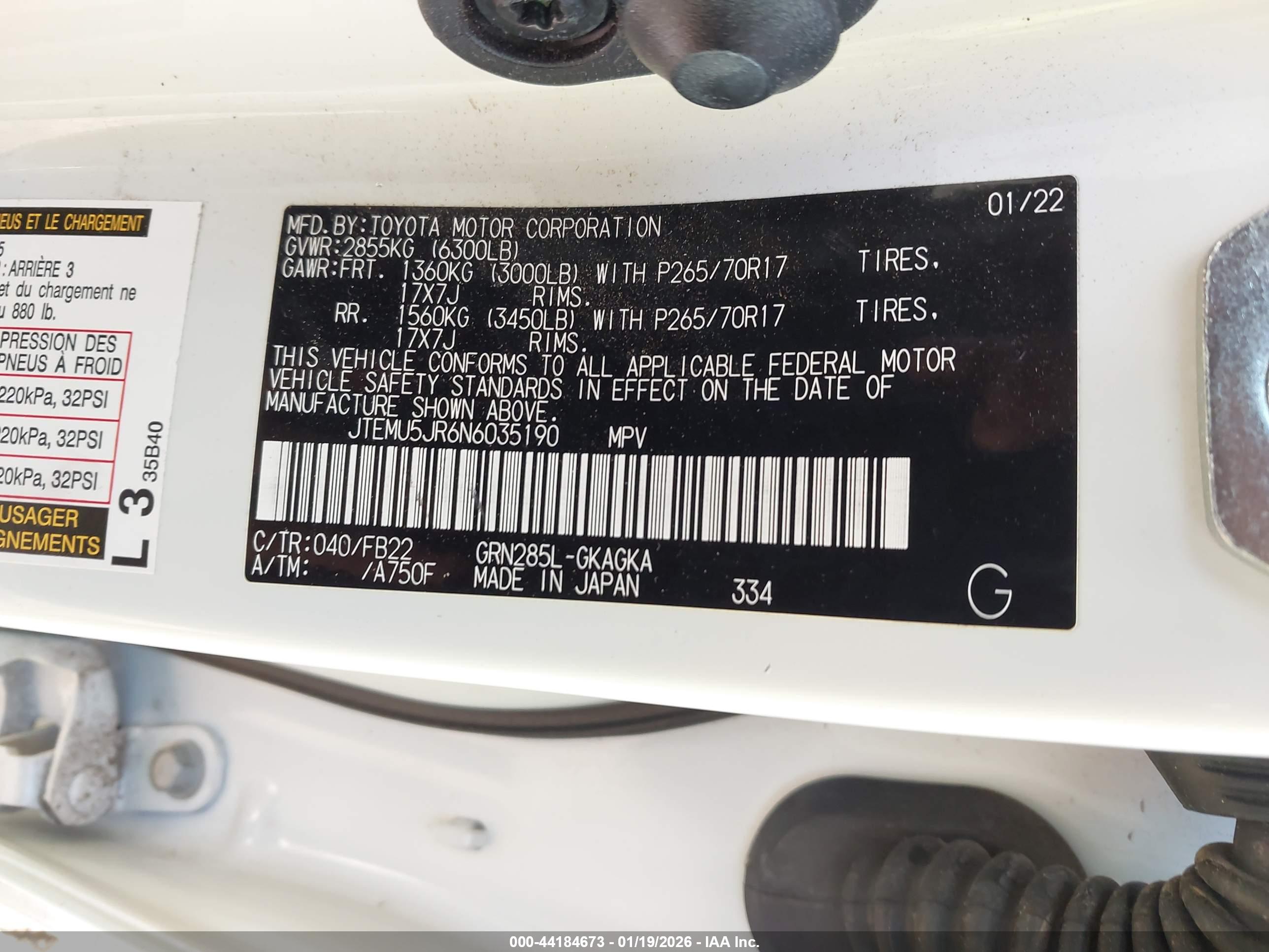 TOYOTA 4RUNNER image 9
