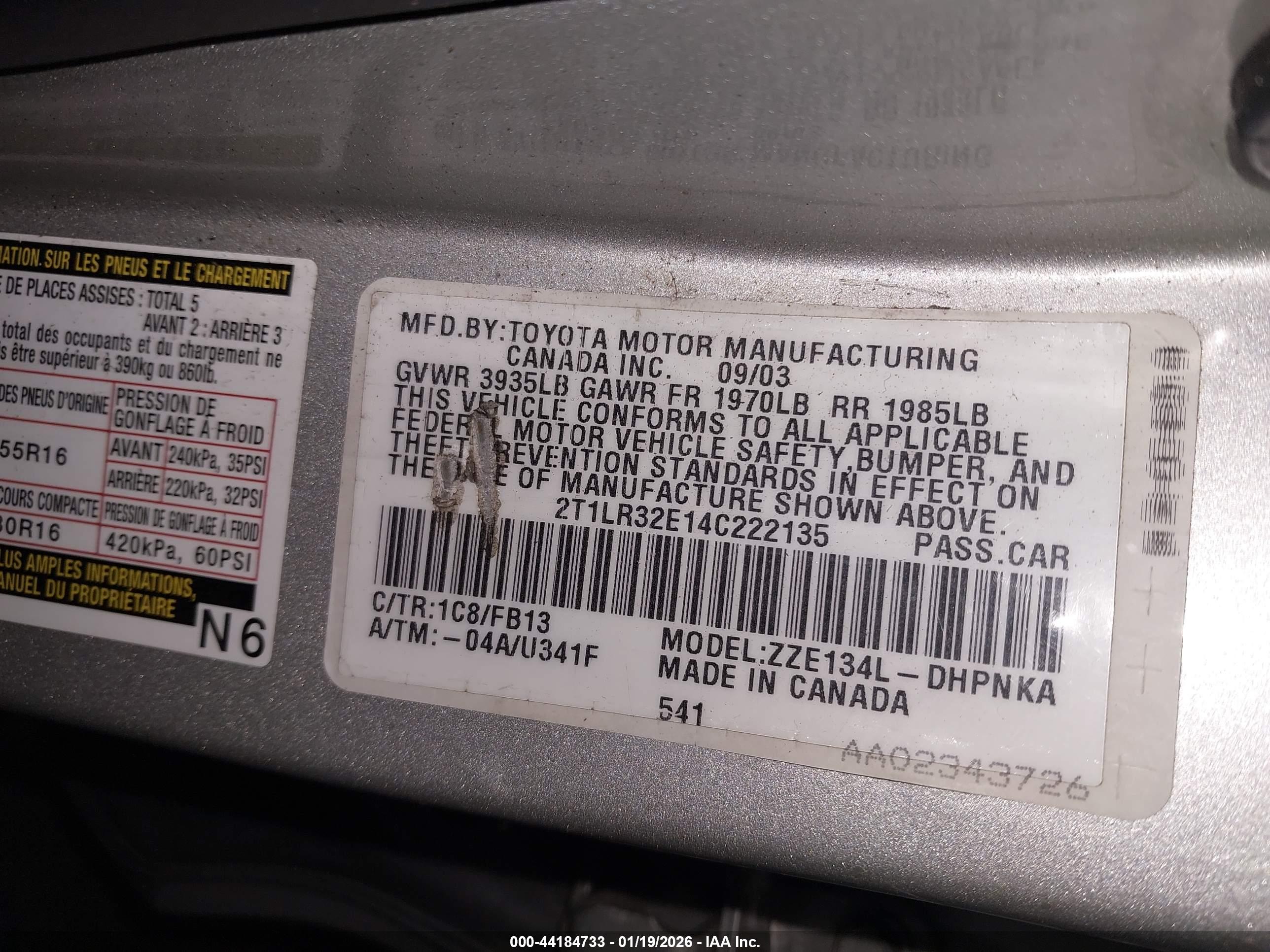TOYOTA MATRIX image 9