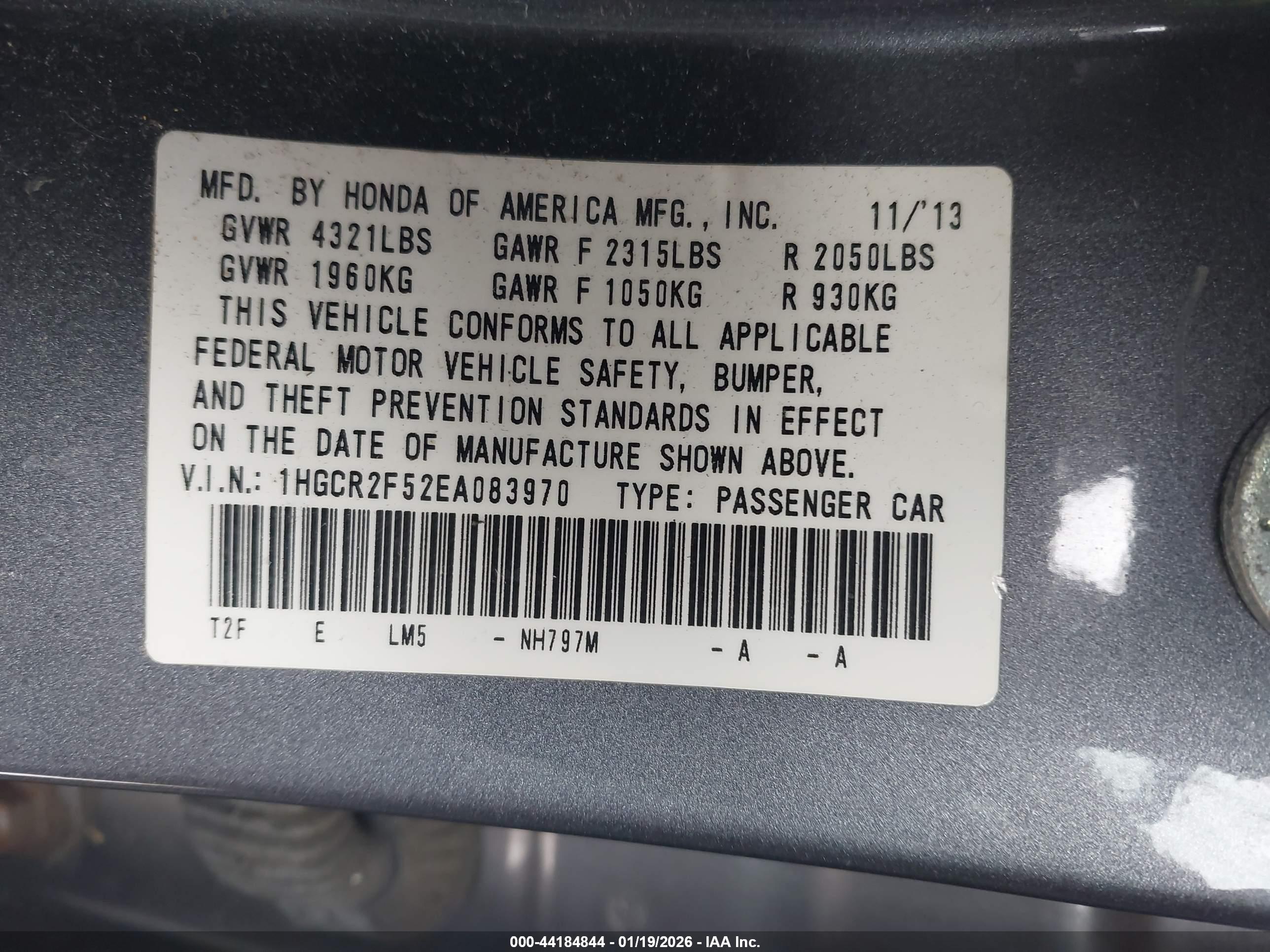 HONDA ACCORD image 9