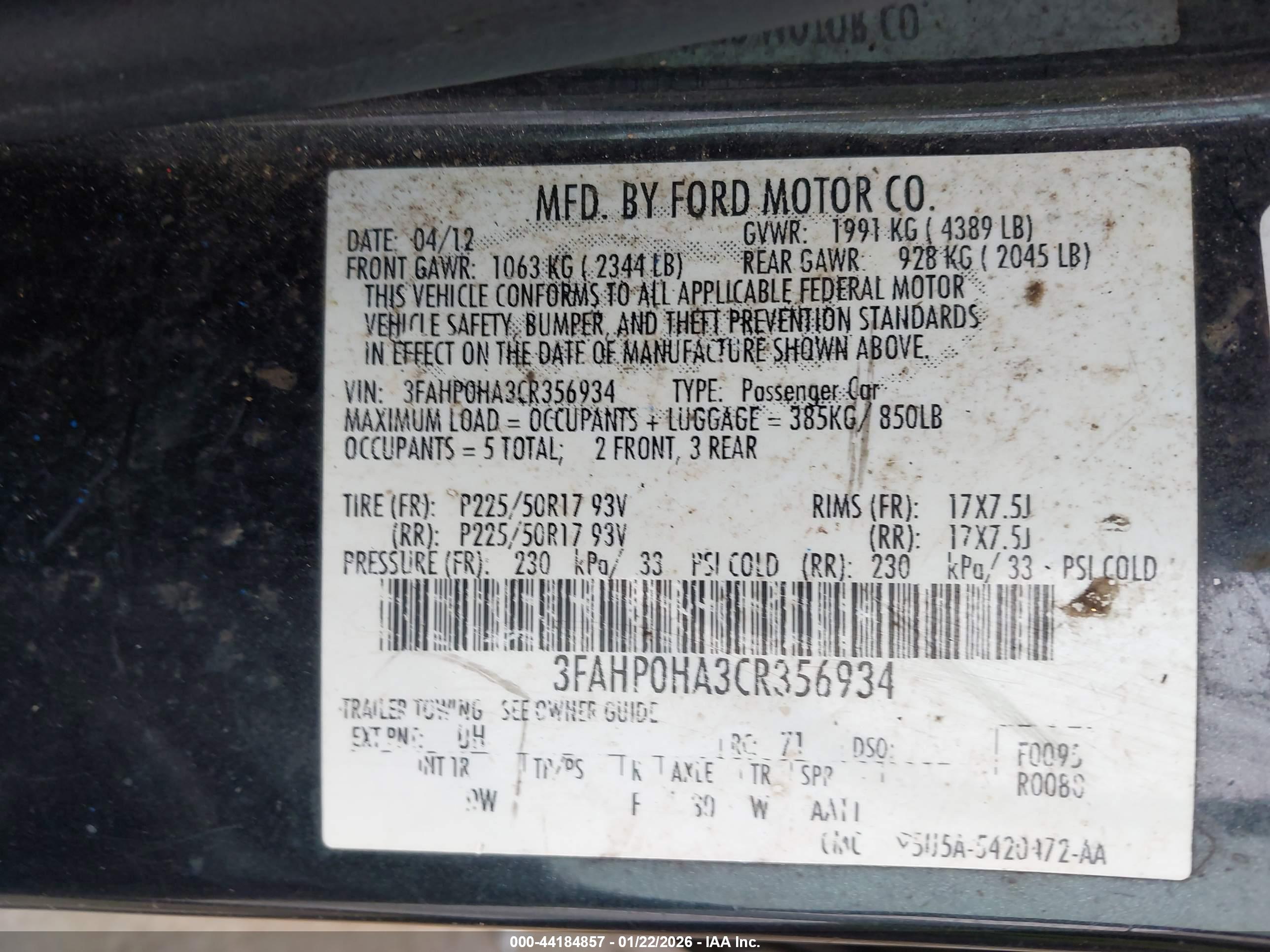 FORD FUSION image 9