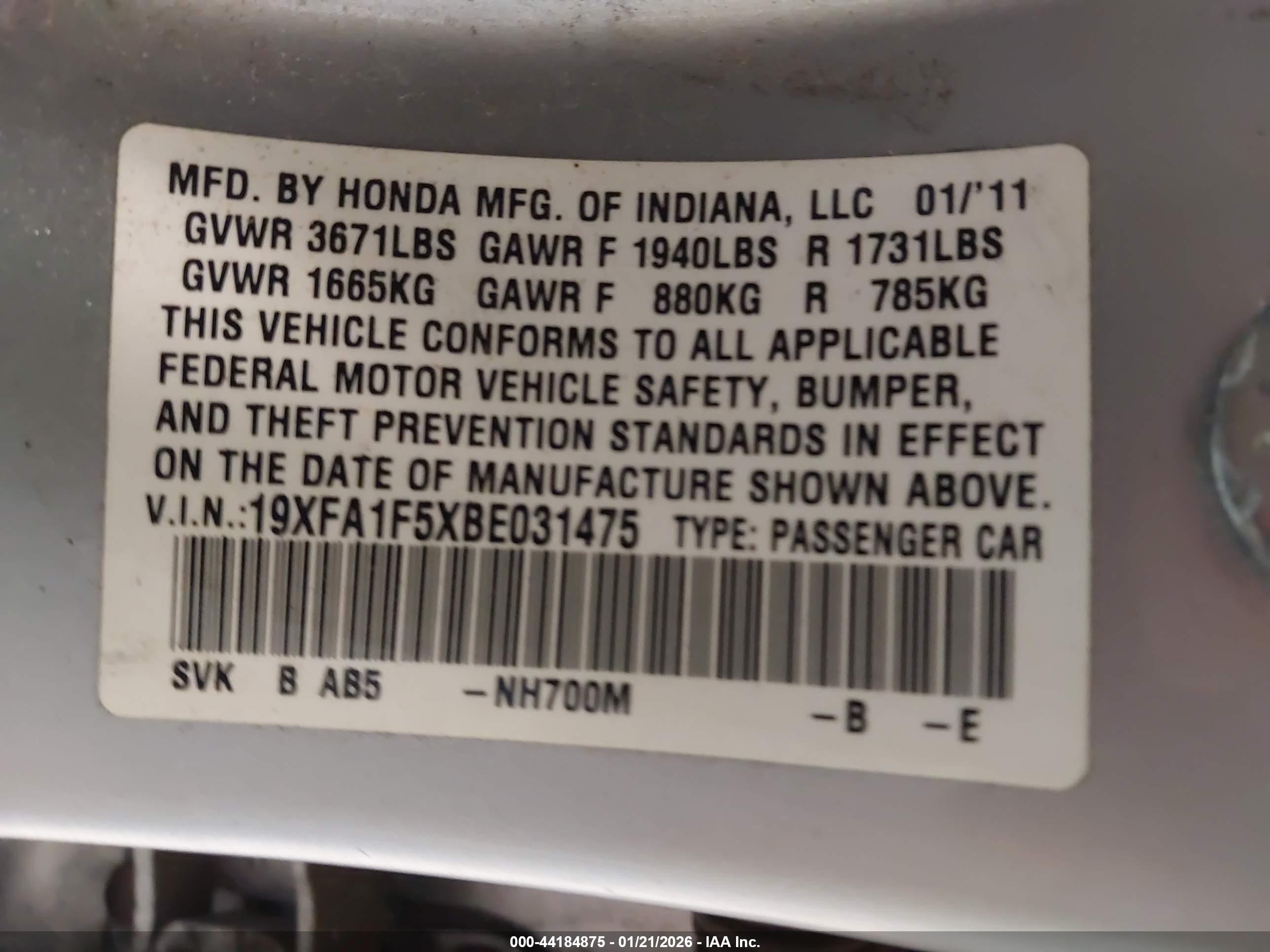 HONDA CIVIC image 9
