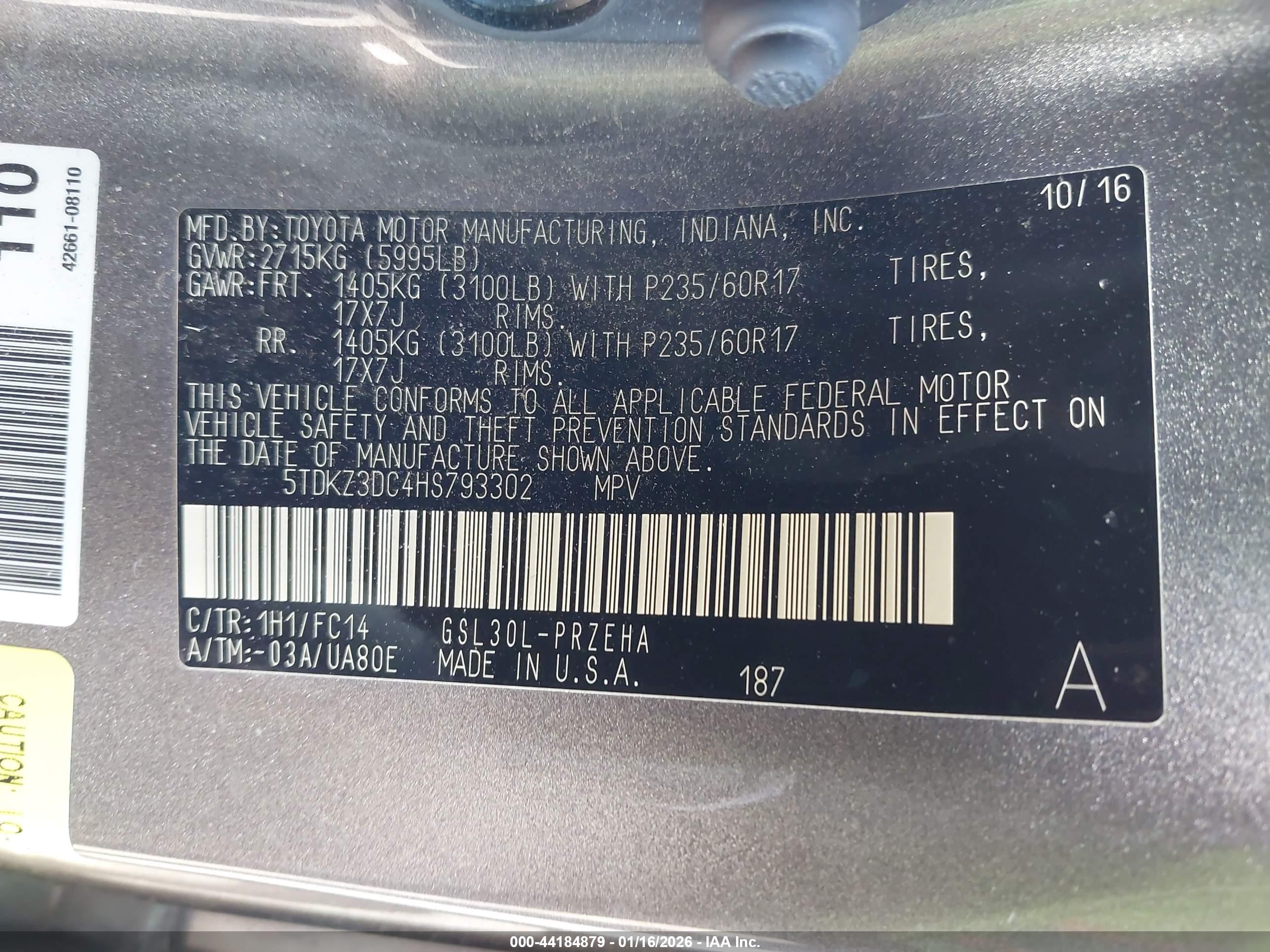 TOYOTA SIENNA image 9