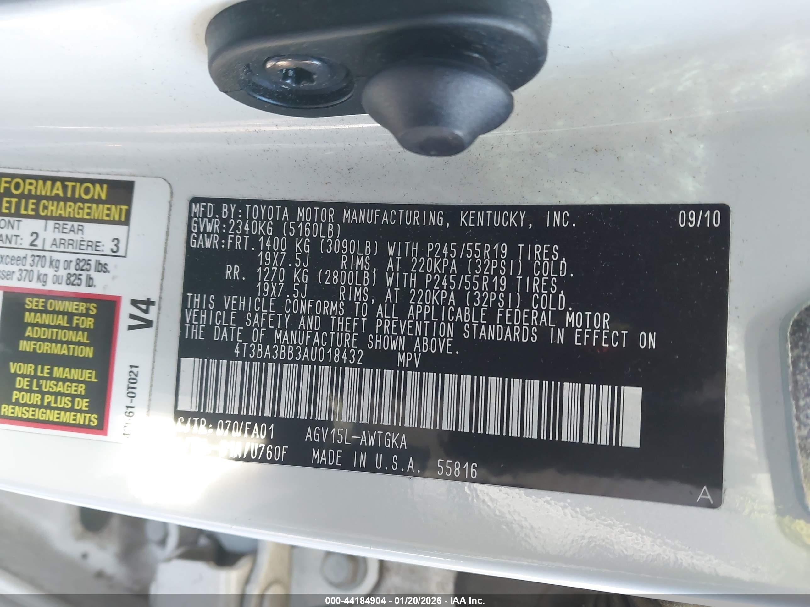 TOYOTA VENZA image 9