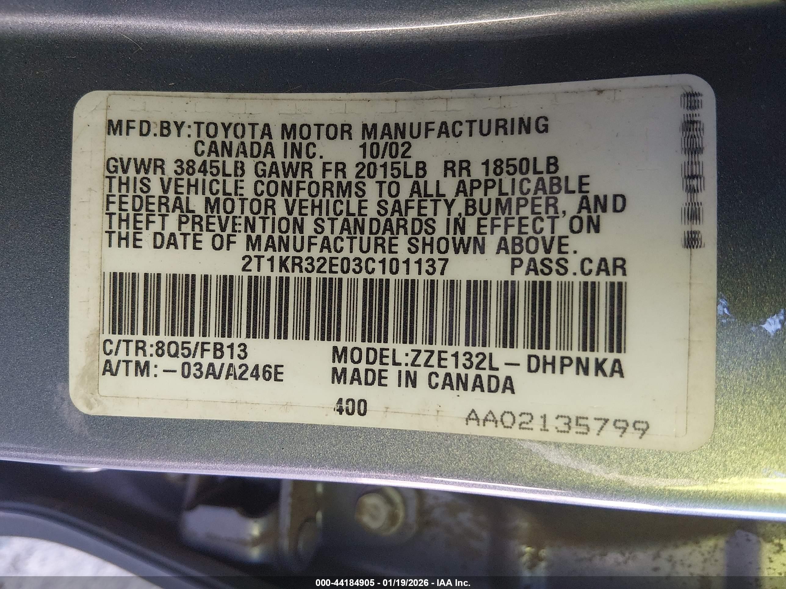 TOYOTA MATRIX image 9