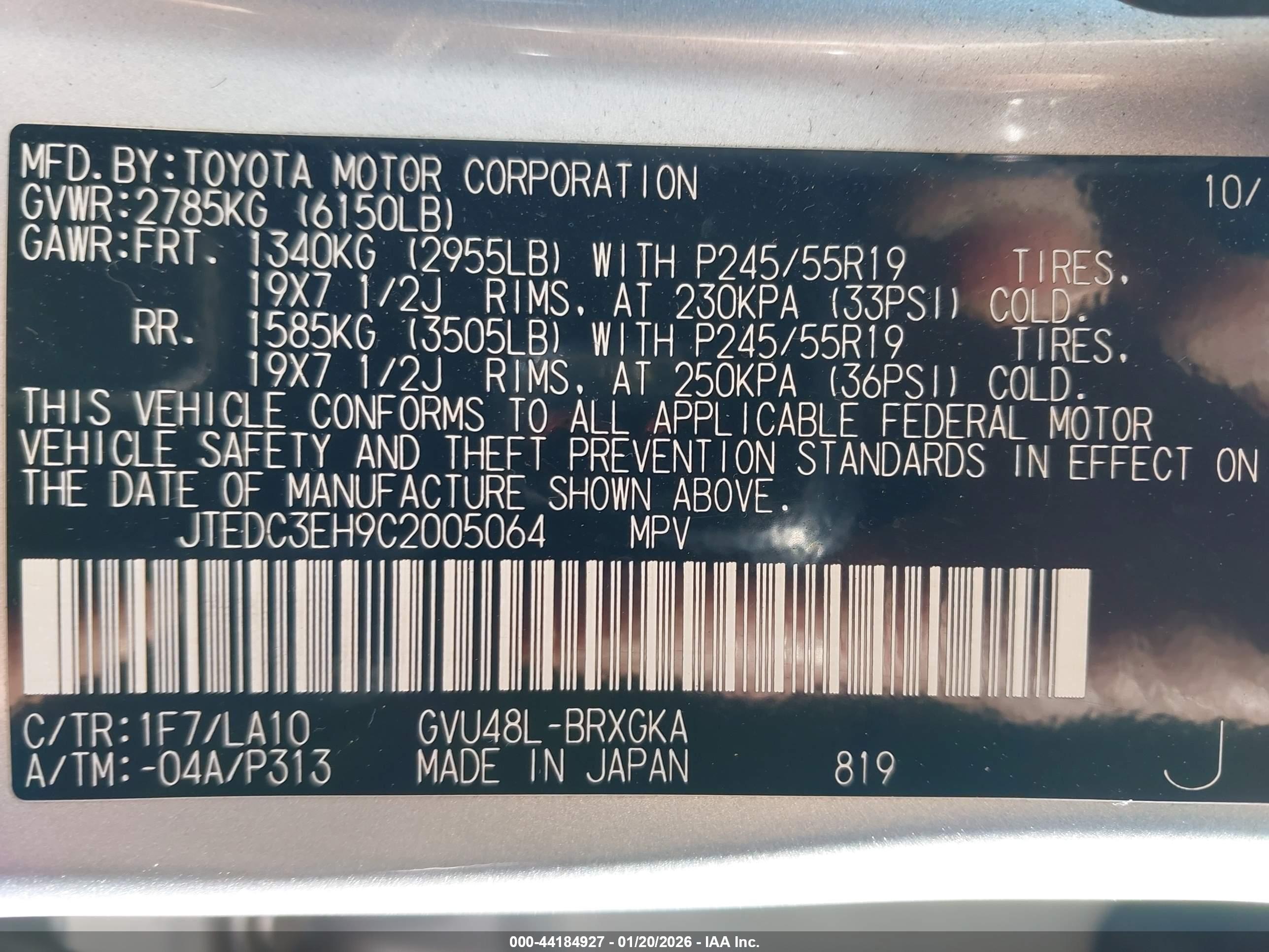 TOYOTA HIGHLANDER image 9