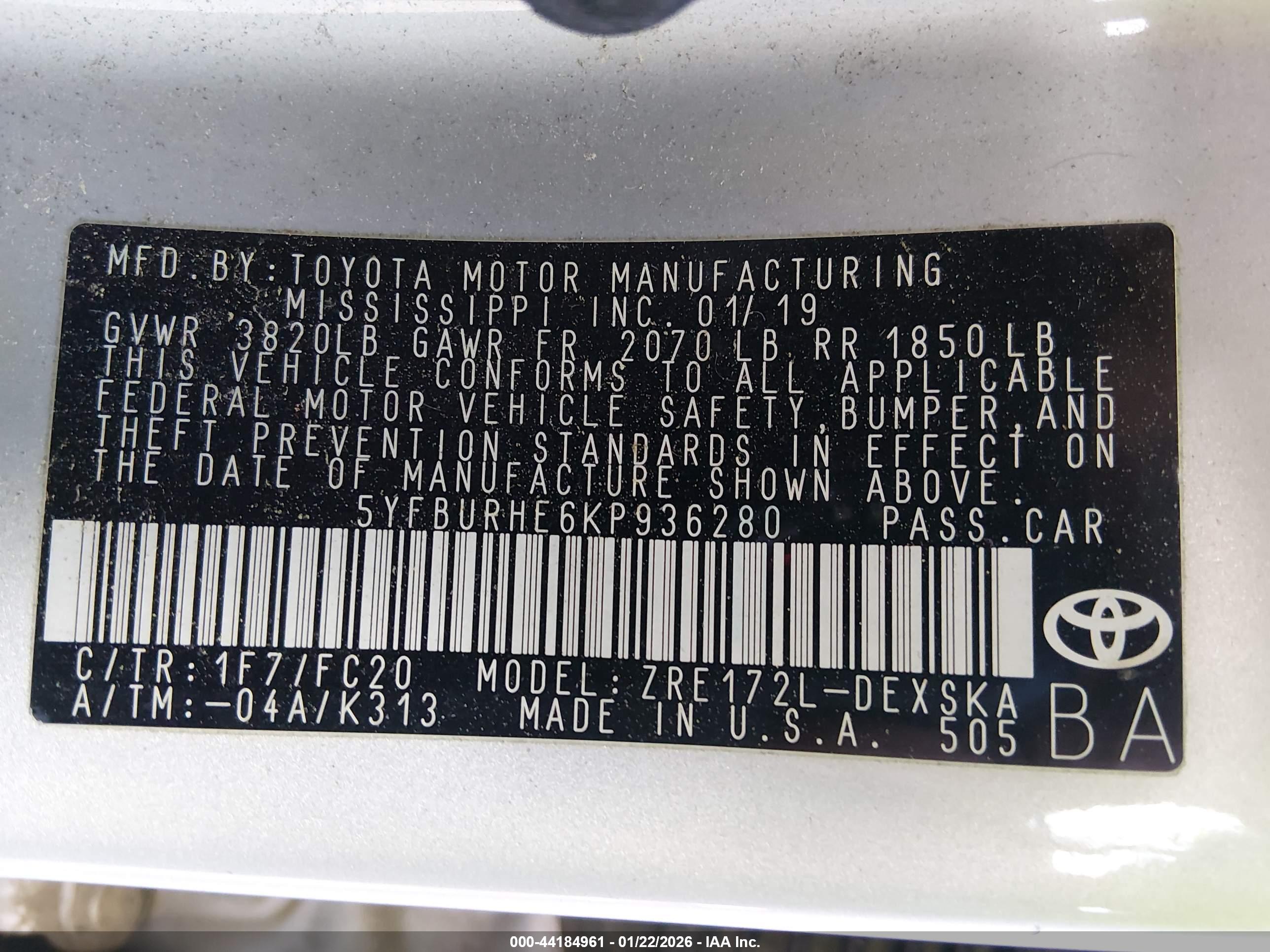 TOYOTA COROLLA image 9