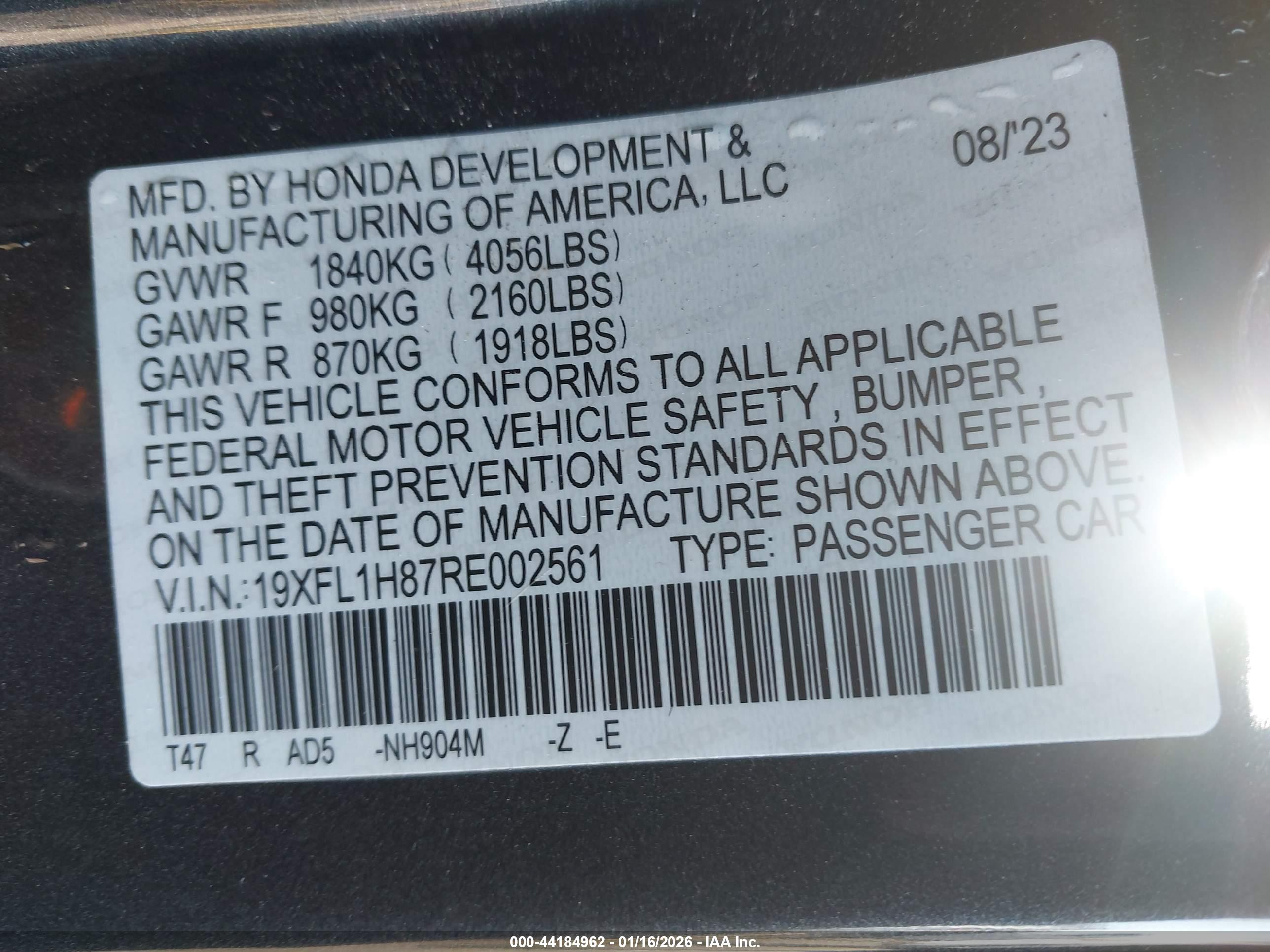 HONDA CIVIC image 9