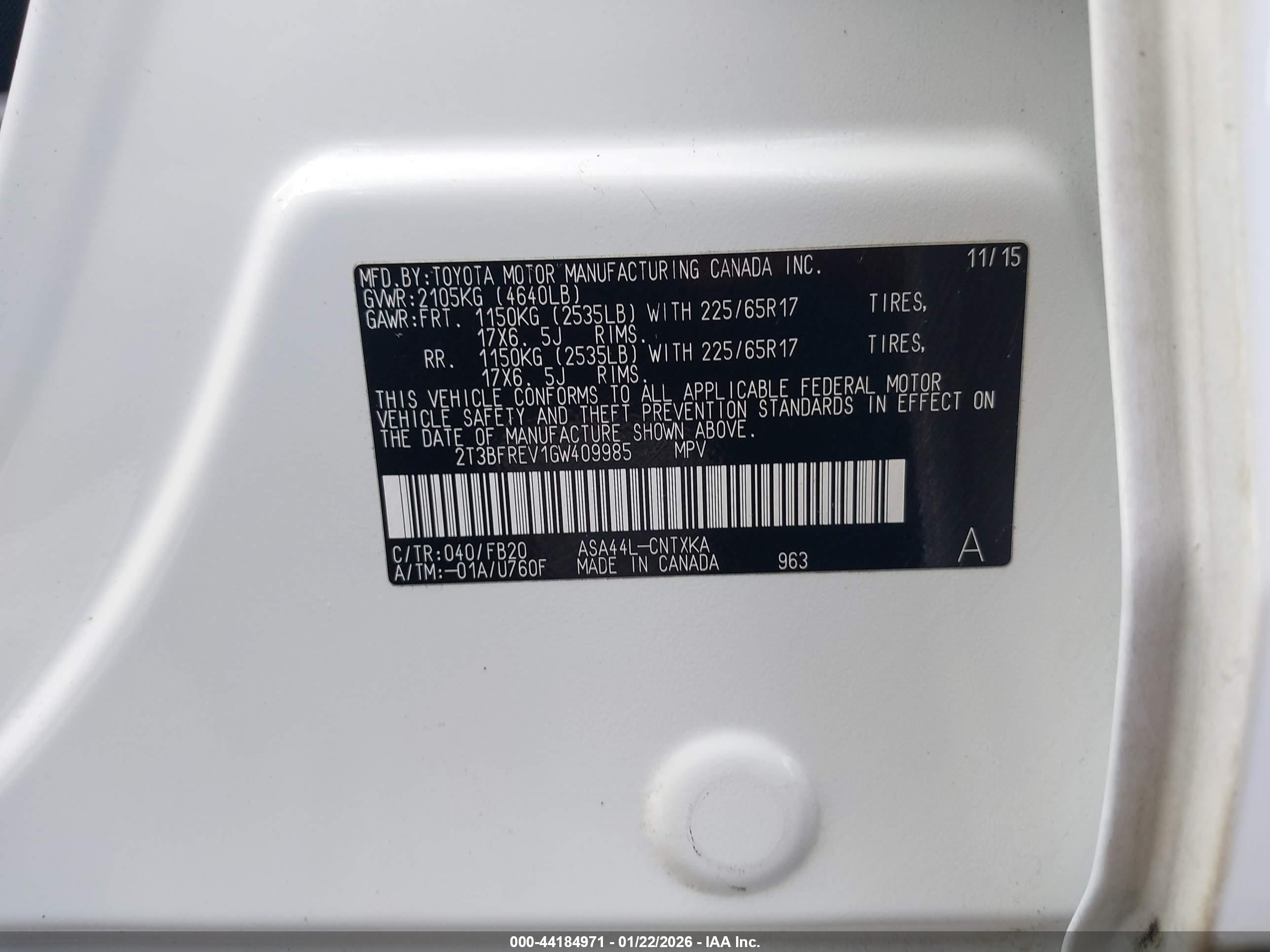 TOYOTA RAV4 image 9