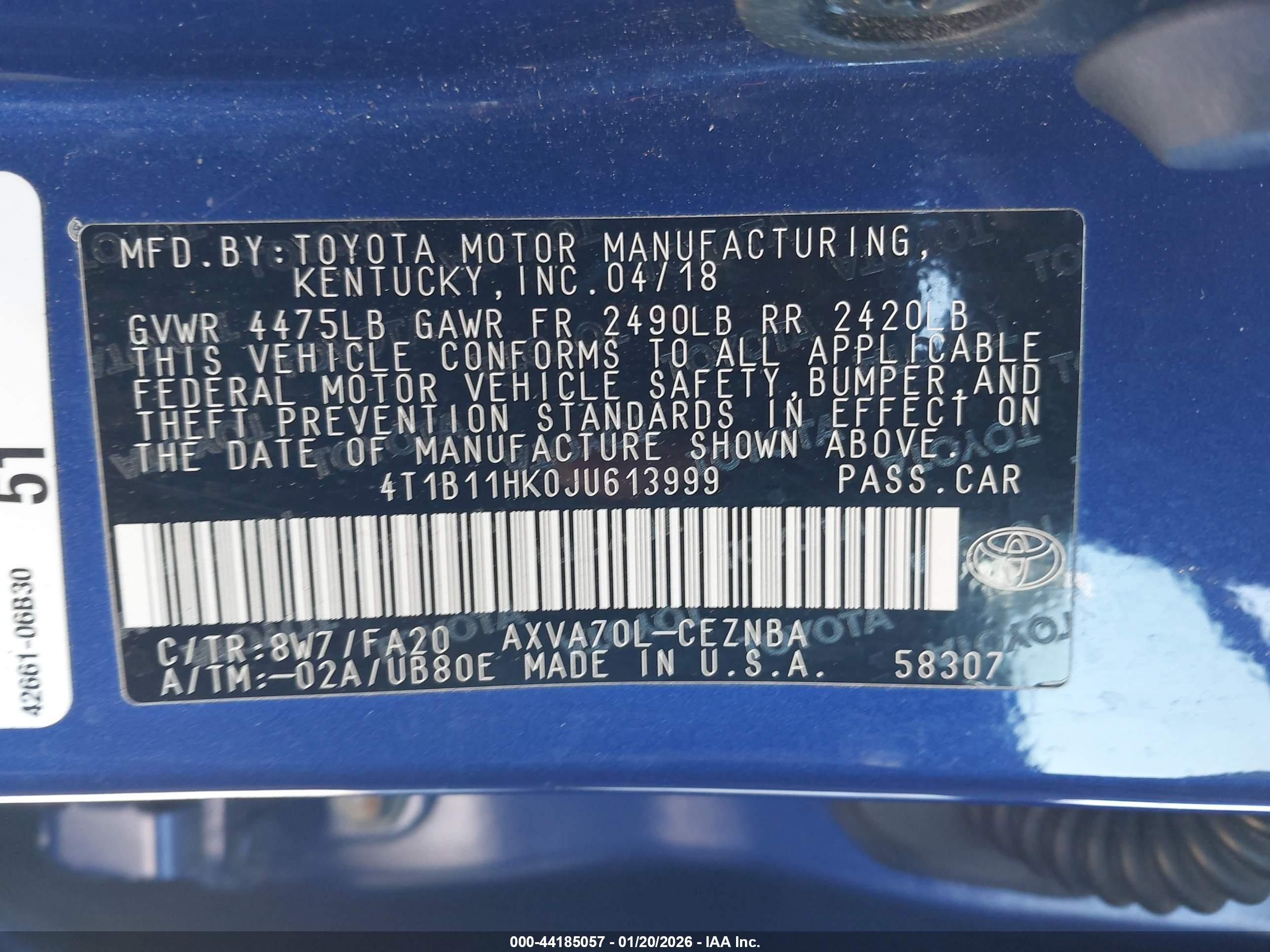 TOYOTA CAMRY image 9