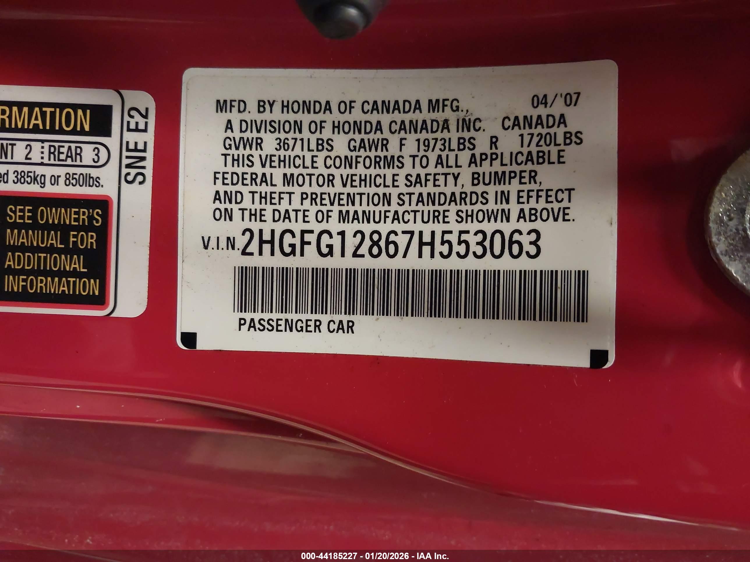 HONDA CIVIC image 9